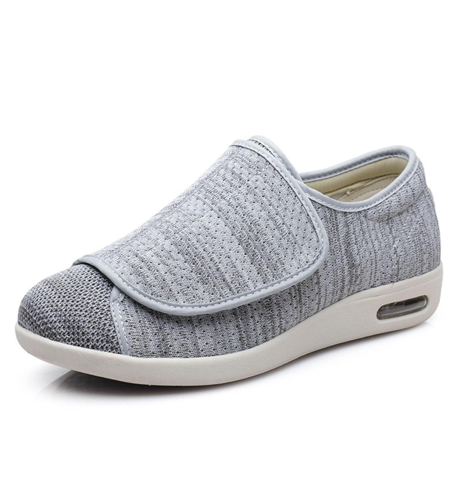 Extra Wide Diabetic Shoes for Edema & Swollen Feet - Light Grey, Size [insert size] - Buy Online on GoSupps.com