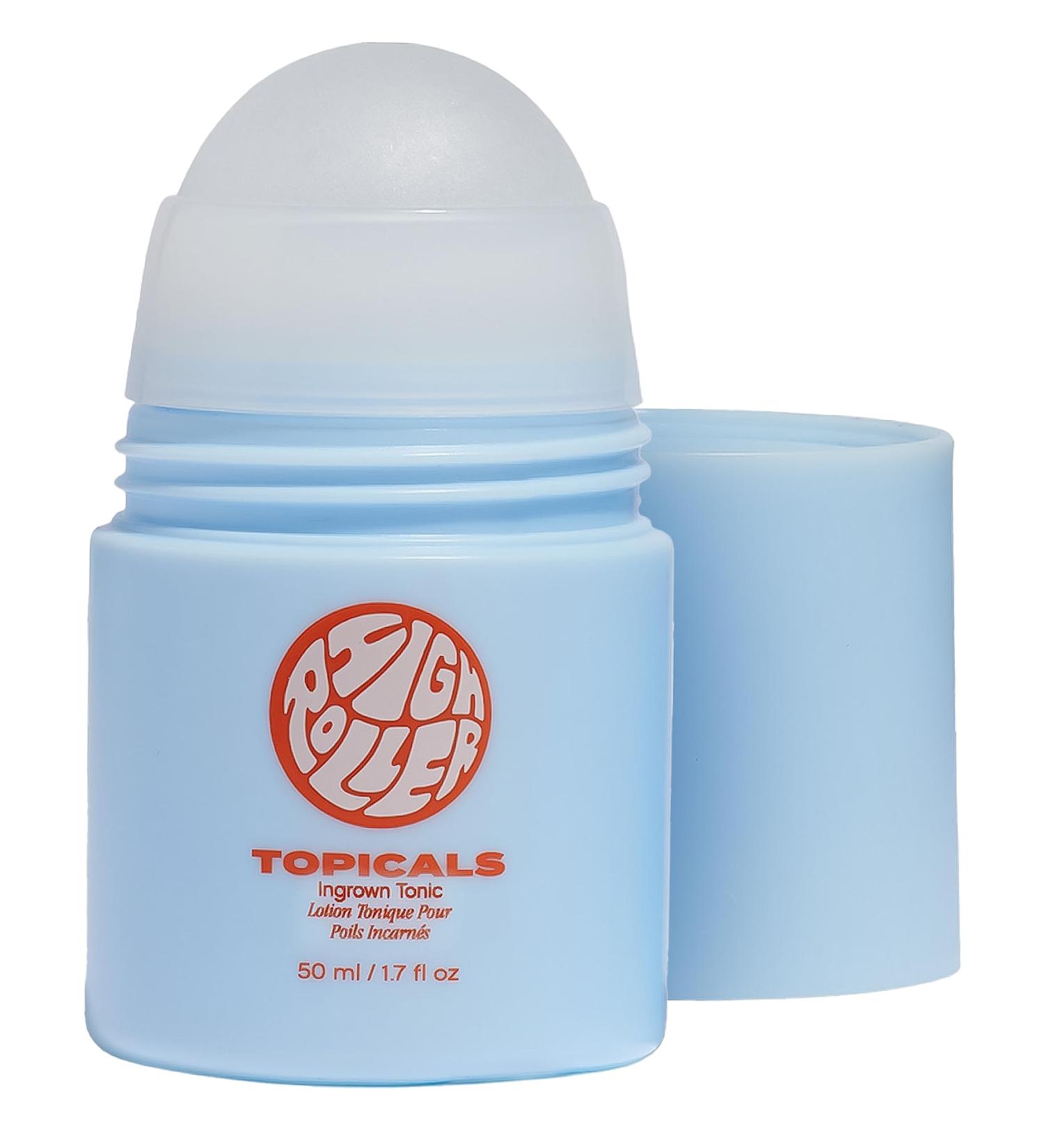 Topicals High Roller Ingrown Hair Tonic - Salicylic Acid AHAs & BHAs - Daily Treatment for Razor Bumps & Ingrown Hairs - Suitable for Face & Body - 1.7 Fl Oz - Buy Online on GoSupps.com