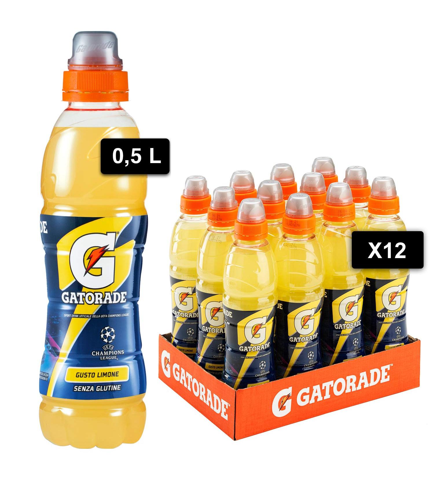 PepsiCo Gatorade Sport Drink Sports Bevanda Non-Lemon Grass Aids Reintegration of Personal Mineral Sales Format 12 x 500 ml