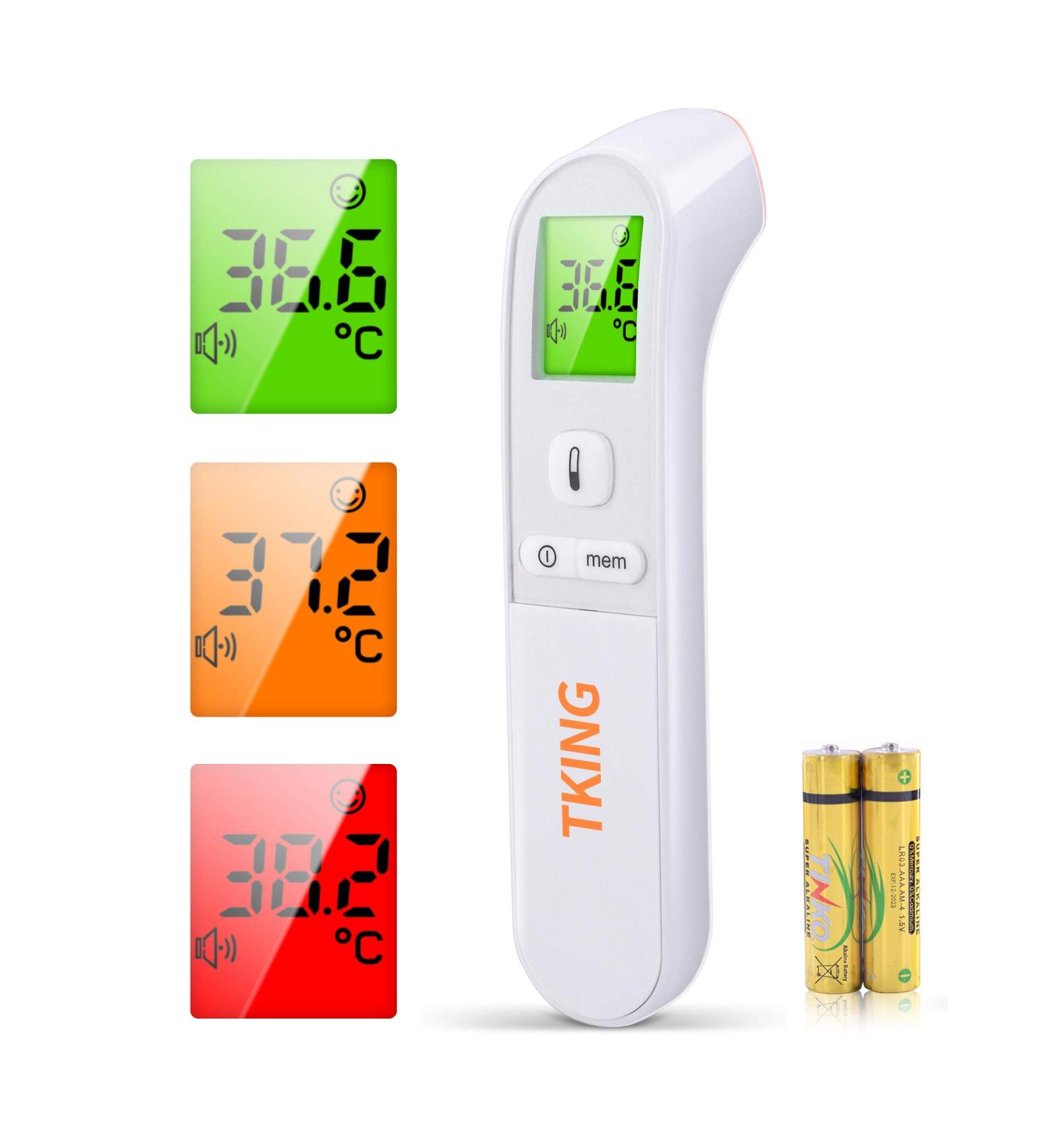 Digital Non-Contact Infrared Forehead Thermometer for Baby Kids and Adults - Fast & Accurate Fever Temperature Reading with LCD Screen - Buy Online on GoSupps.com