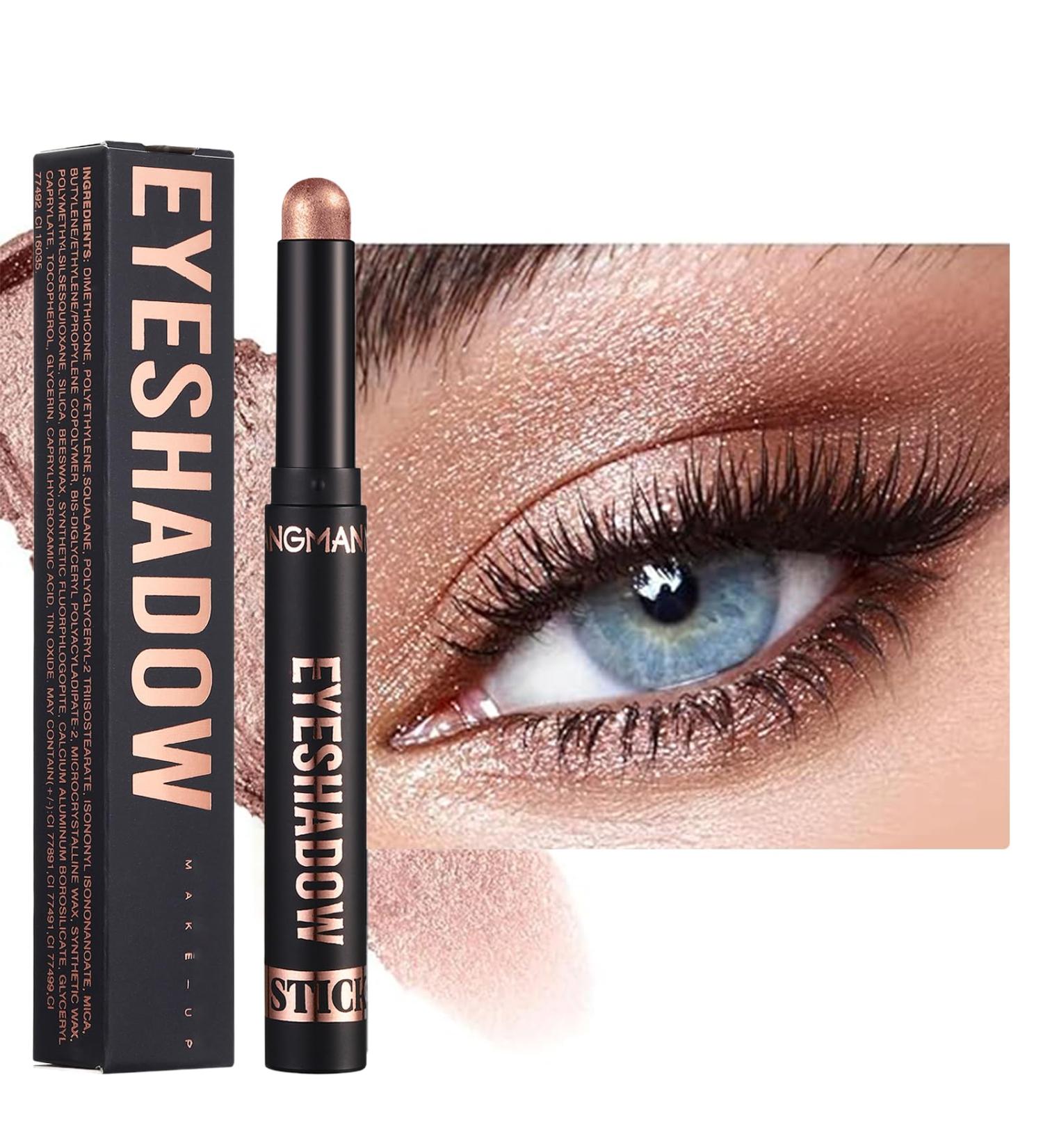  MEITREND Matte Eyeshadow Stick Highly Pigmented Shimmer Eyeshadow Pencil Soft Creamy Nude Glitter Makeup Pencil - Buy Online on GoSupps.com