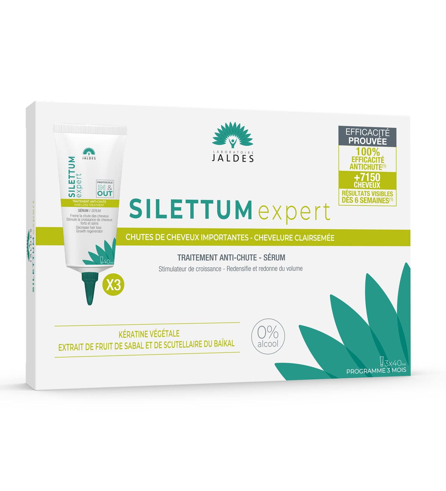 SILETTUM Expert Hair Loss Treatment Serum - Pack of 3 x 40ml | Effective International Shipping - Buy Online on GoSupps.com