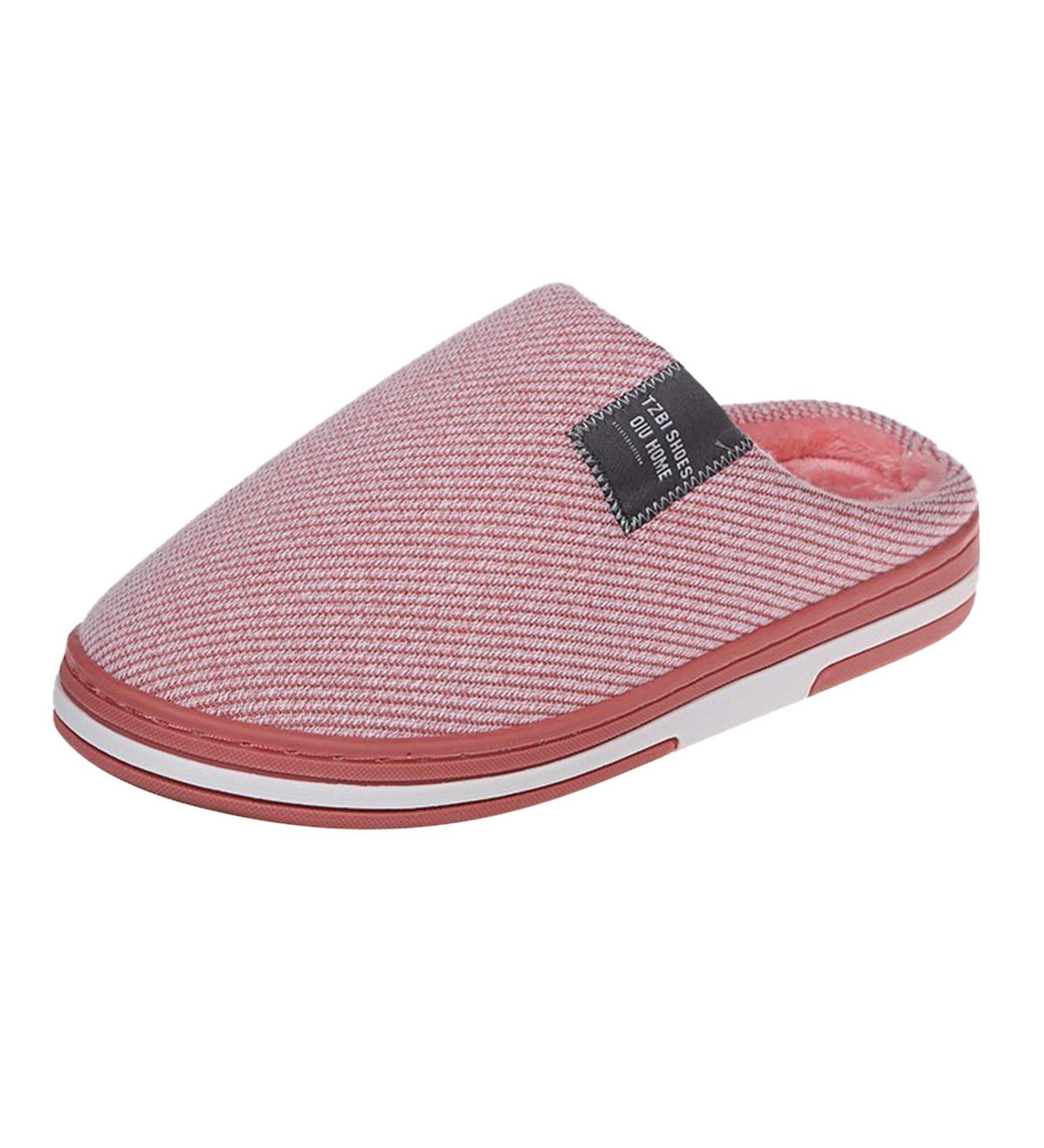 Men's Fuzzy Plush Slip-Proof Slippers - Elegant Closed Home Shoes for Guests | Fulidngzg - Buy Online on GoSupps.com