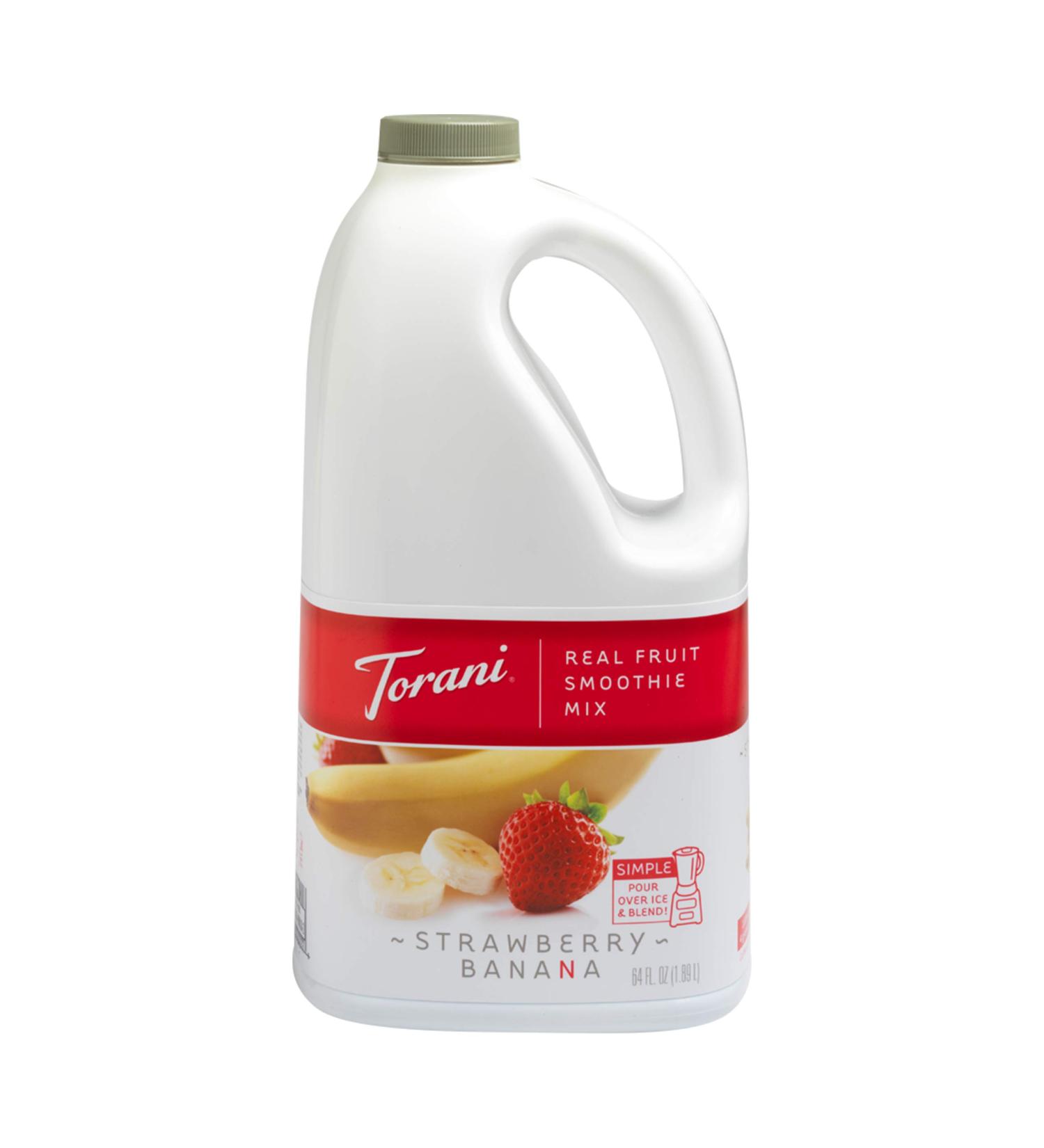 Torani Real Fruit Smoothie Mix Strawberry Banana 64oz - Pack of 1 - Buy Online on GoSupps.com