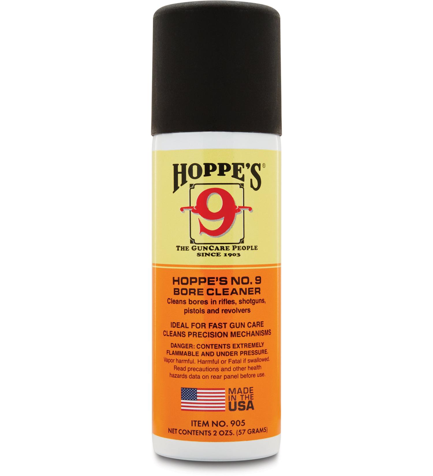 Hoppe's No. 9 Solvent, 2 oz. Aerosol Can, Orange/Grey