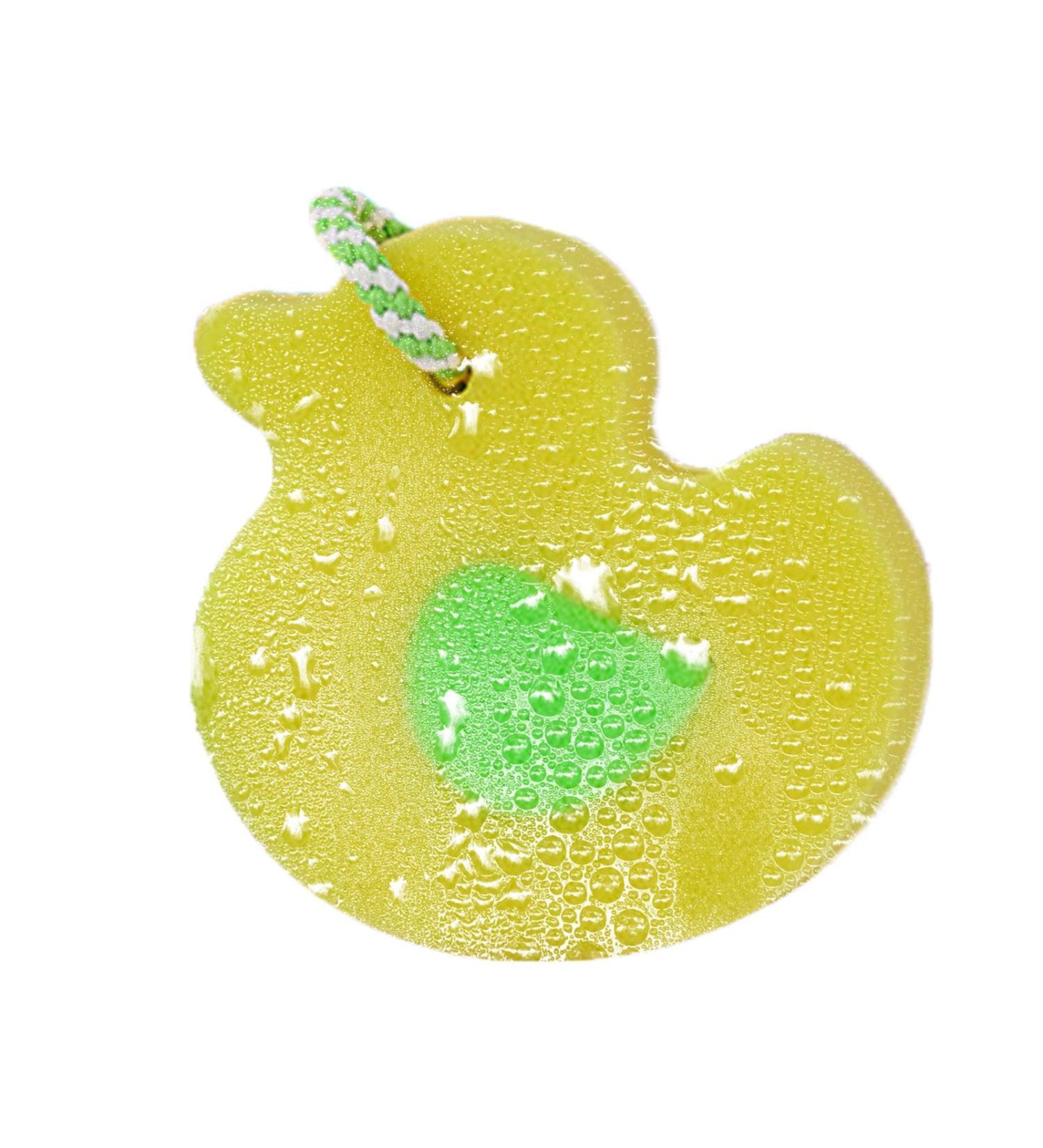 Bath Sponge - Animal Shape Shower Scrubber | Cartoon Scrubber Bathing Sponge for Gentle and Deep Cleaning Body Cleansing Supplies Duck - Buy Online on GoSupps.com