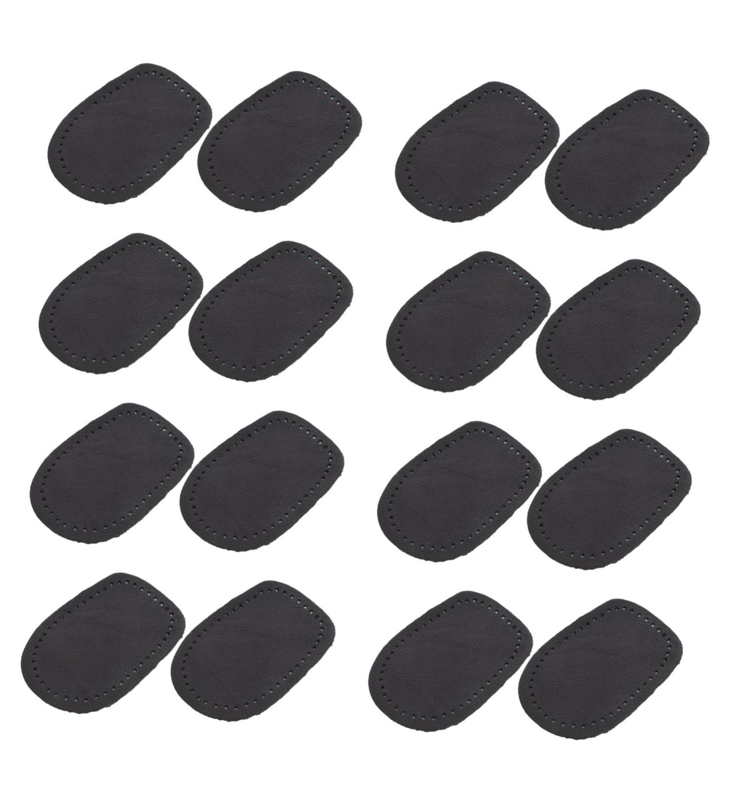 FRCOLOR Heel Pads for High Heels - 8 Pairs Cushioned Inserts for Foot Comfort - Black Rear Half Pads (9.52x7x0.8cm) - International Shipping Available - Buy Online on GoSupps.com
