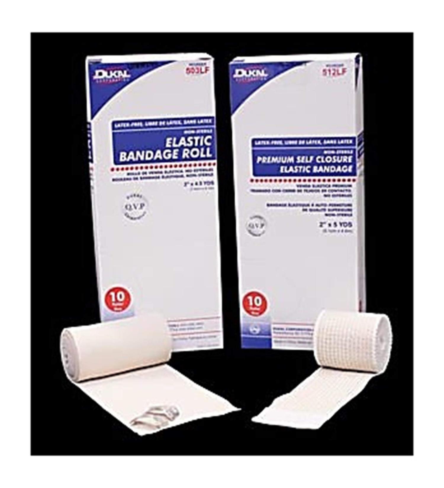 Dukal DUK 503 Elastic Bandage 3" Width 4.5 Yards Length (Pack of 10) 3" Width Pack of 10