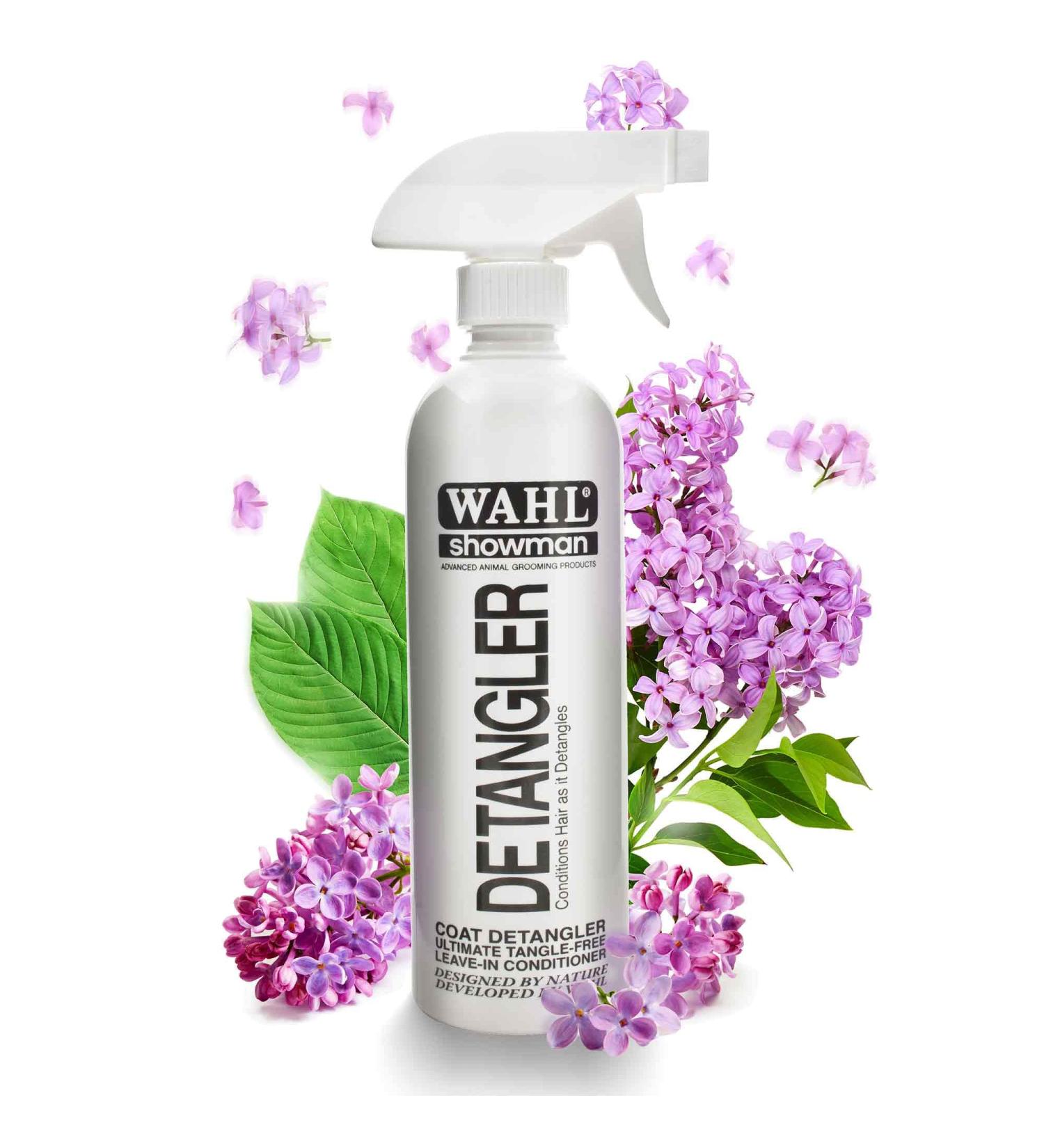 Wahl Dog Detangler Spray 500ml - Dematting & Detangling, Tangle-Free Grooming with Vitamins A, D, and E - Lavender Scented, Pet Hair Conditioner - Ideal for Dogs, 500ml - Buy Online on GoSupps.com