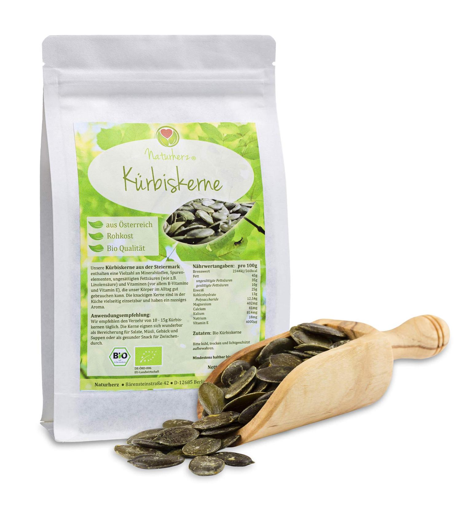 Naturherz Naturherz Organic Pumpkin Stones from Steiermark Farm (250g)