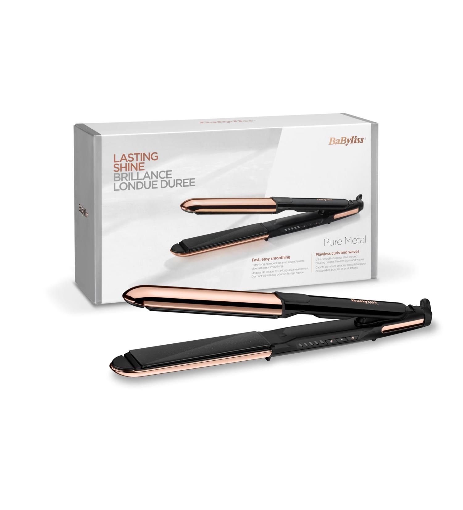Buy Babyliss ST481E Pure Metal Rose Gold Hair Straightener | International Shipping Available - Buy Online on GoSupps.com