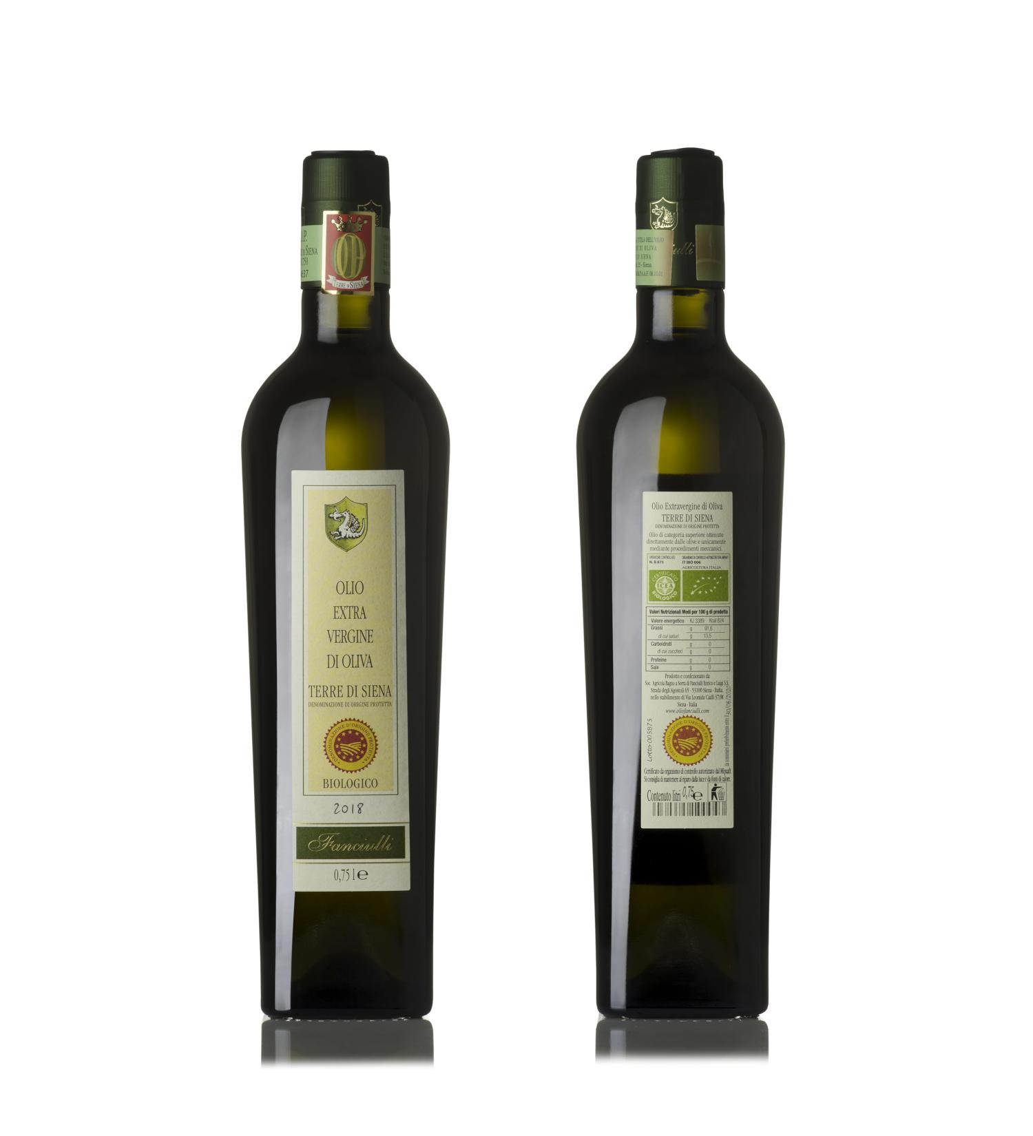 Oil Fanciulli-PDO Terre di Siena-olive oil campaign 2023/2024-0.75L bottle - Buy Online on GoSupps.com