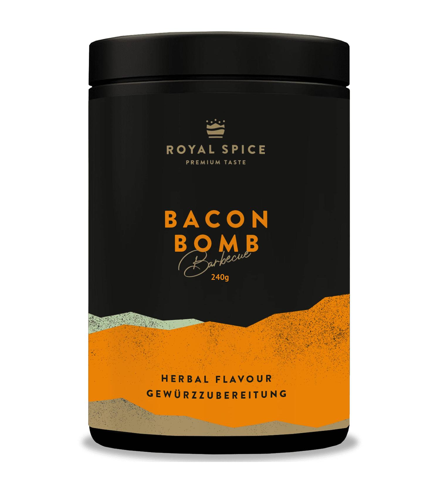 ROYAL SPICE Royal Spice Bacon Bomb 240g Minced meat spice with extra barbecue aromas Ideal for classic barbecues - Buy Online on GoSupps.com