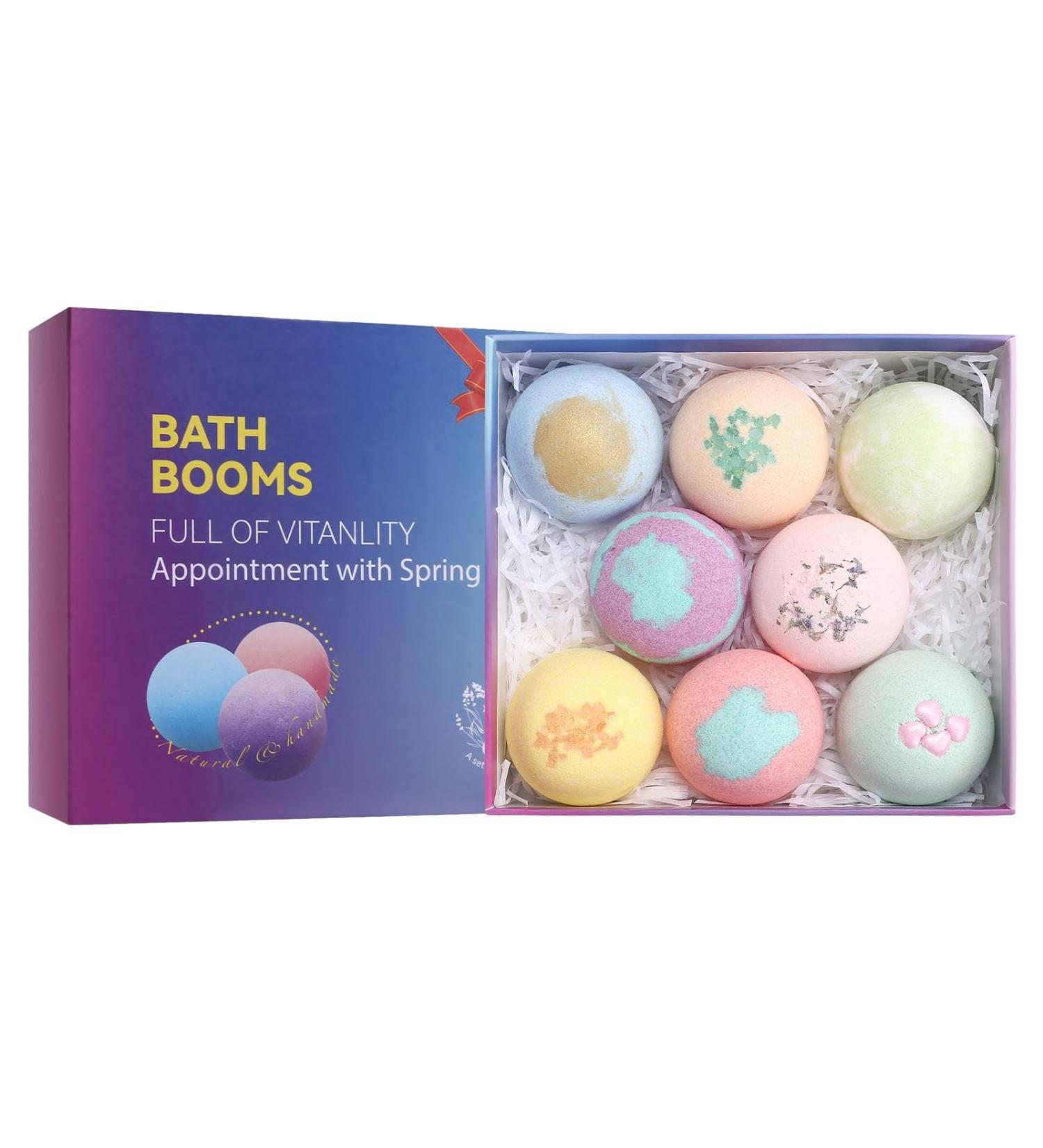 Handmade Shower Bombs | Spa Bombs Set | Aromatherapy Shower Bombs Gifts Spa Bombs Natural Sea Salt Shower Bombs Fragrant Bubble Bath Bomb Shower Bombs for Bubble Spa - Buy Online on GoSupps.com