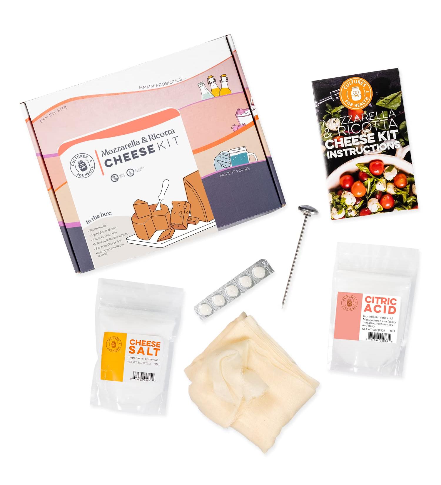 Craft Fresh Mozzarella & Ricotta at Home | Cultures for Health Cheese Kit - Buy Online on GoSupps.com