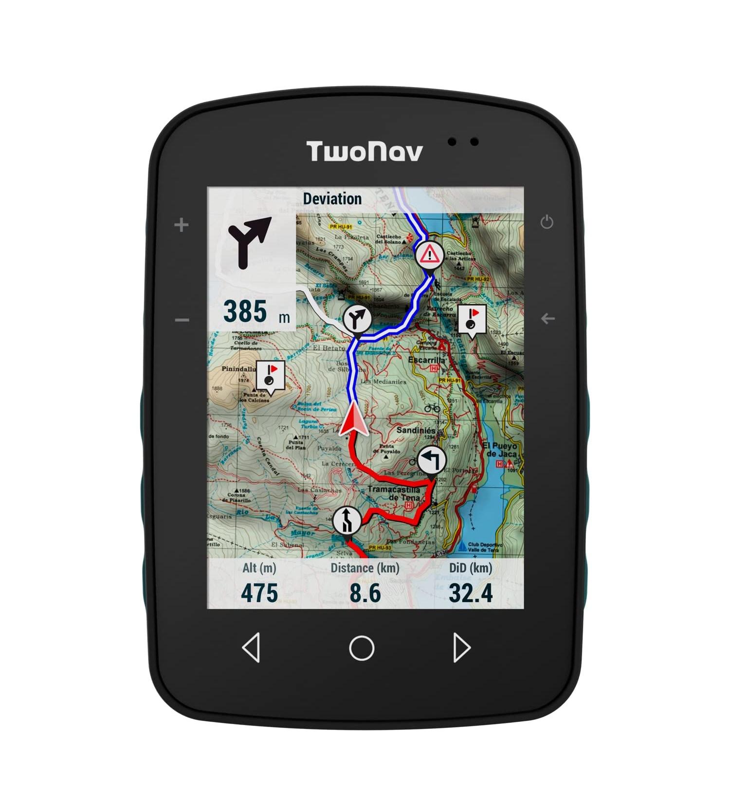 TwoNav Terra Outdoor GPS - 3.7 Widescreen for Hiking Mountain MTB & Navigation - Turquoise | Maps Included - Buy Online on GoSupps.com