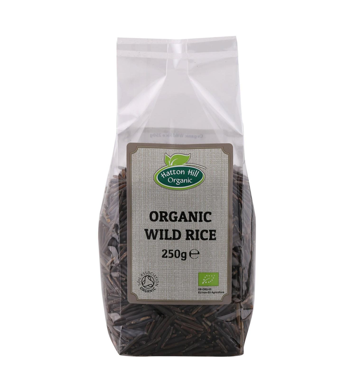 Organic Wild Rice 250g by Hatton Hill Organic - Free UK Delivery - Buy Online on GoSupps.com