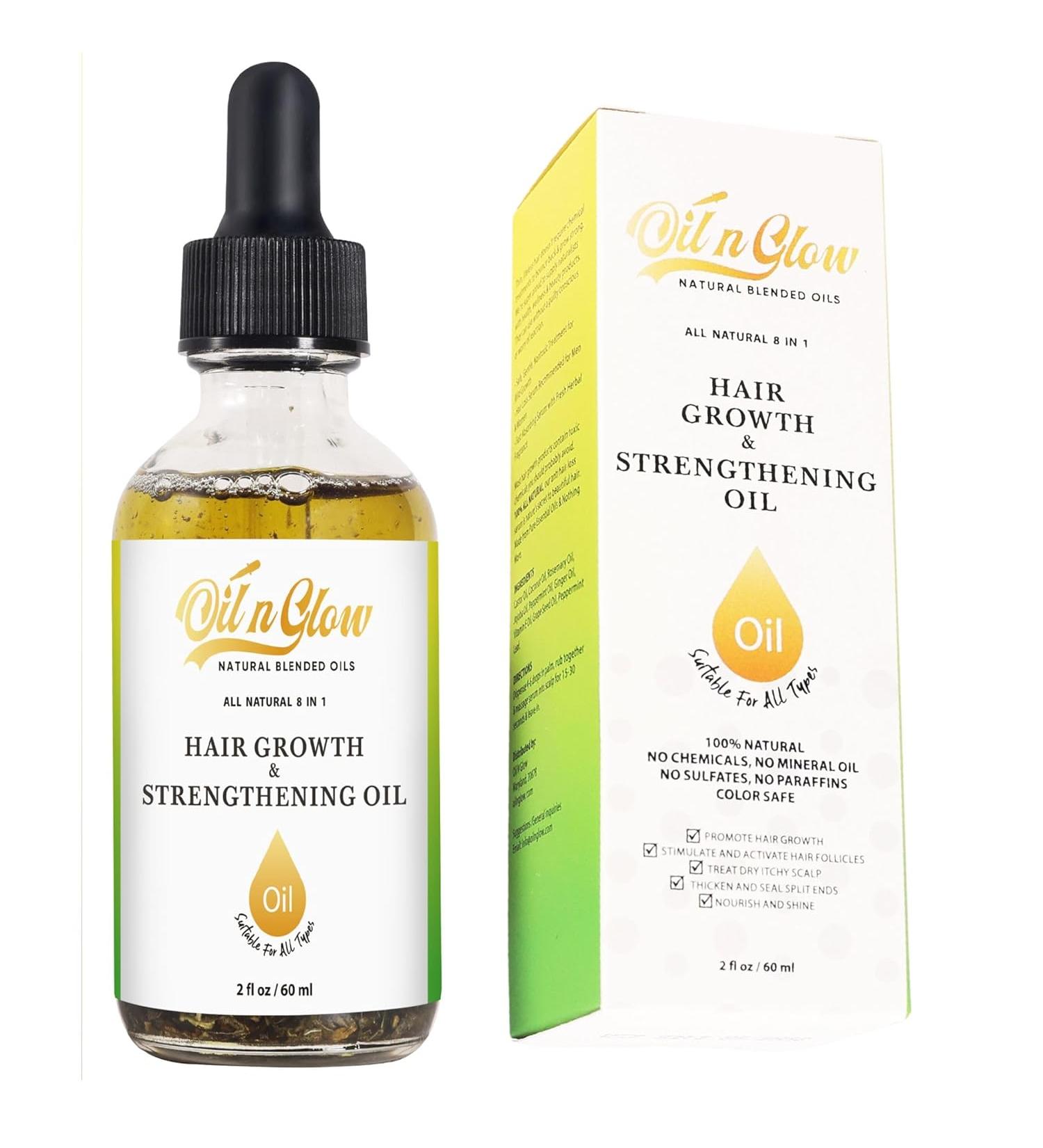 9 in 1 Natural Hair Growth Strengthening Oil - 2 Fl Oz. - Buy Online on GoSupps.com