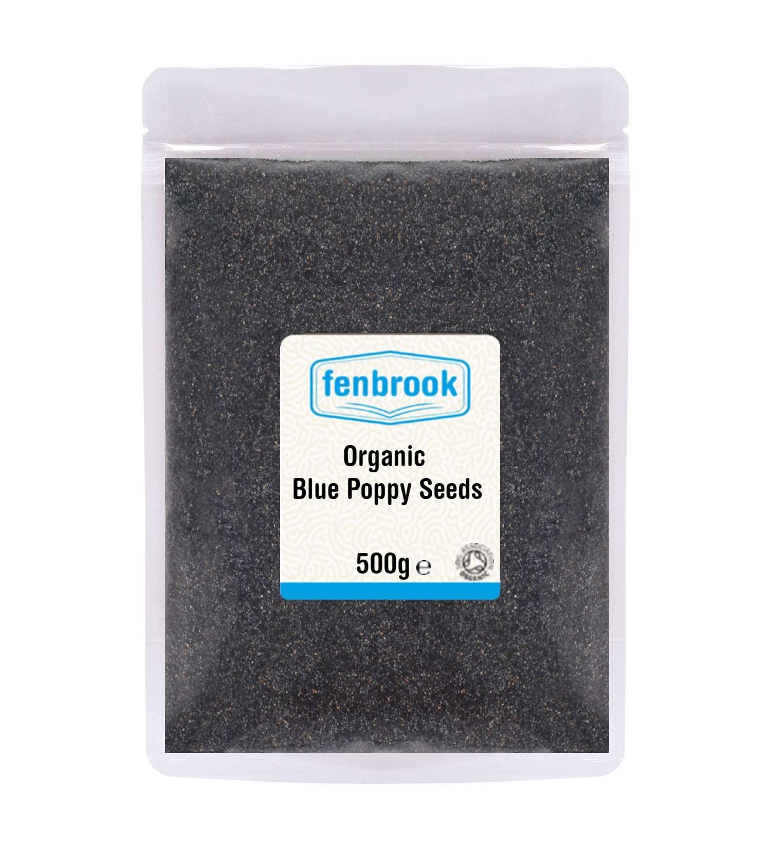 Organic Blue Poppy Seeds 500g Certified Organic by Fenbrook Organic - Buy Online on GoSupps.com
