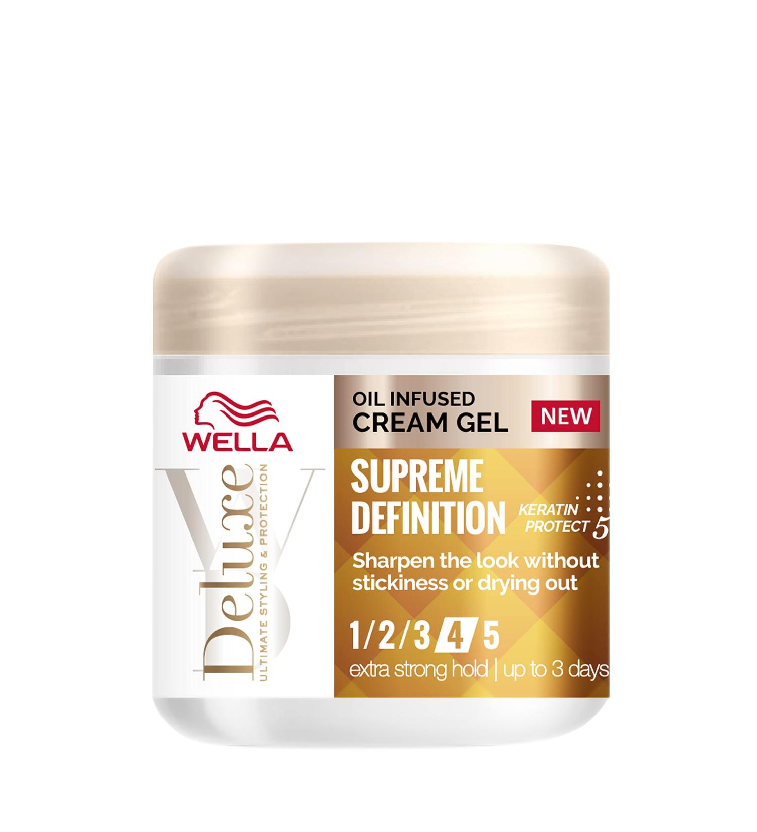 Wella Deluxe Supreme Definition Oil Infused Cream Gel 150ml - Hair Styling Perfection - Buy Online on GoSupps.com