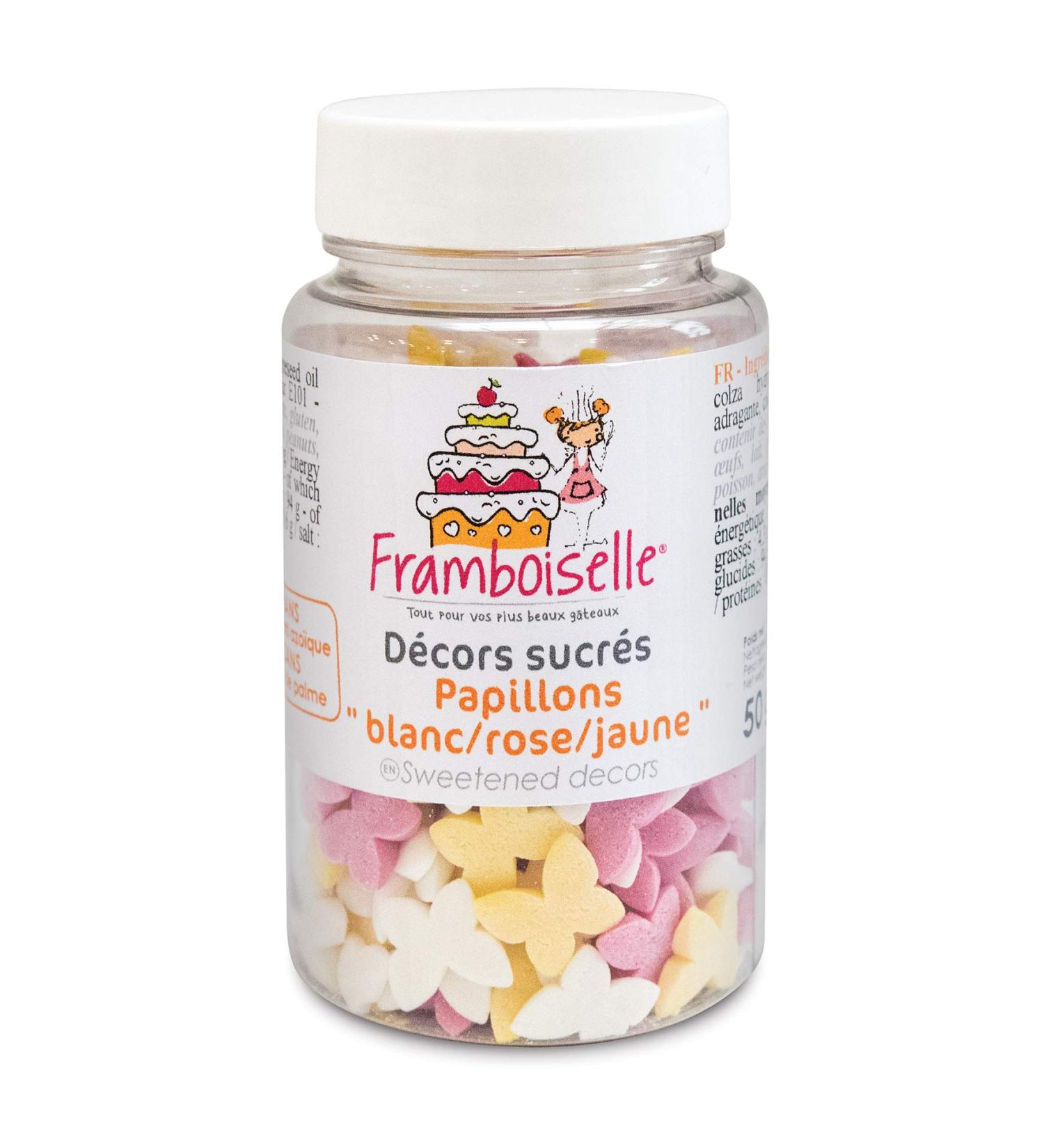 Raspberry Pots Decorations Sweet Butterflies 71g