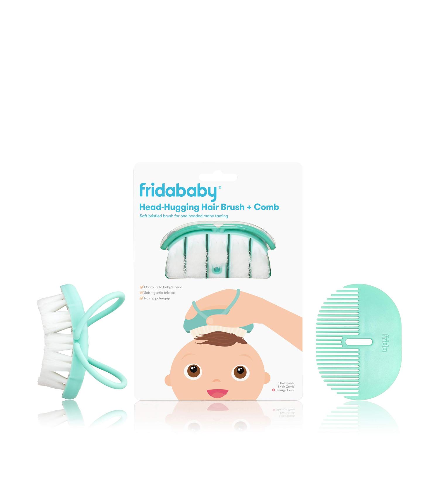 FridaBaby Infant Head-Hugging Hairbrush + Styling Comb Set | NoseFrida Makers - Buy Online on GoSupps.com
