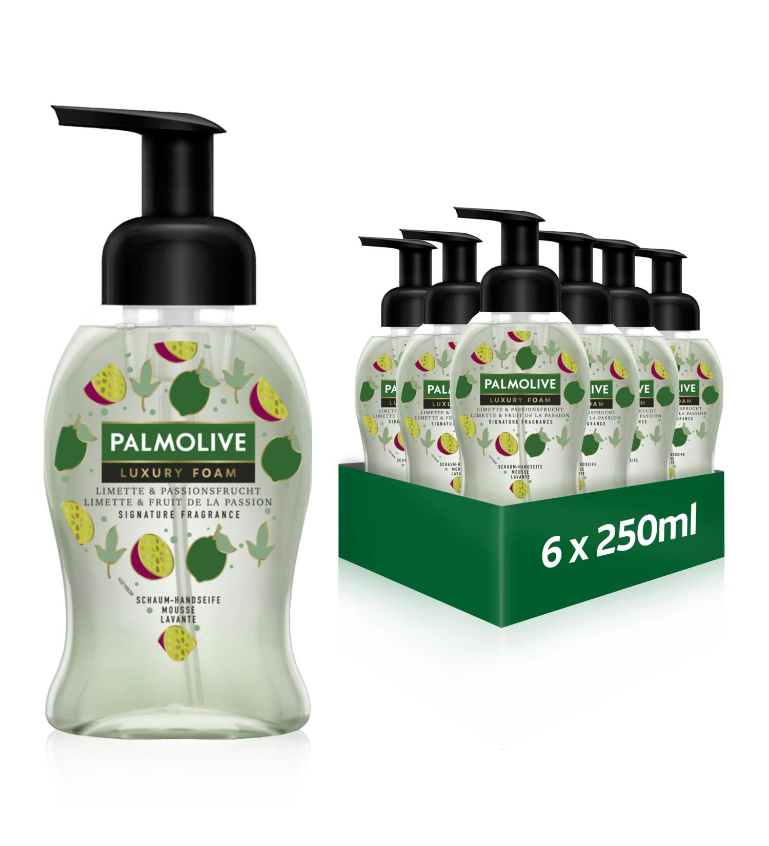 Buy Palmolive Luxury Foam Soap Lime & Passion Fruit 6x250ml - Gentle Hand Cleanser with Lime & Mint for International Shipping - Buy Online on GoSupps.com