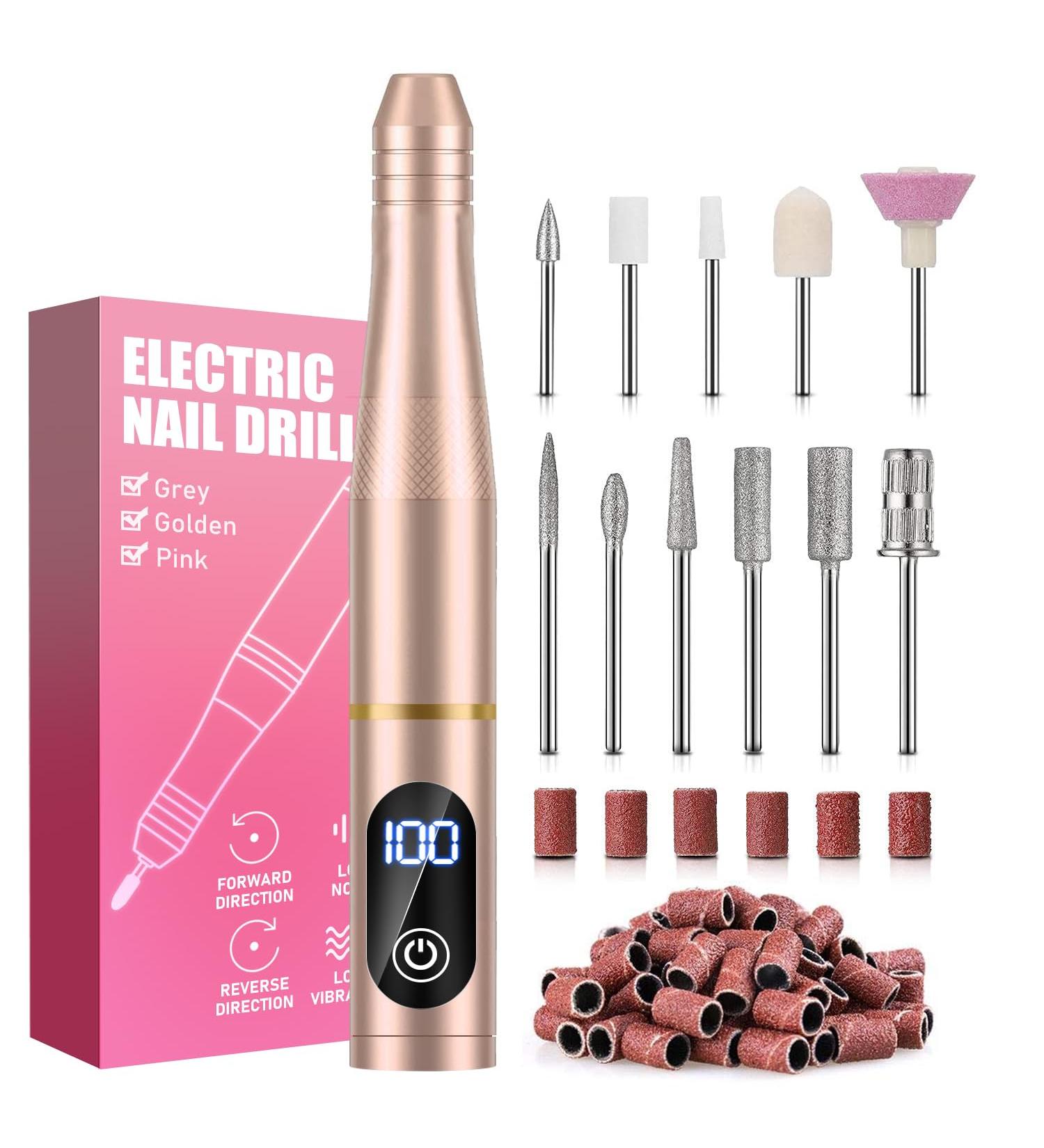 Premium 11-in-1 Electrical Nail Cutter & Manicure Set | 30000 RPM USB Pedicure Tools for Acrylic & Callus Removal - Buy Online on GoSupps.com