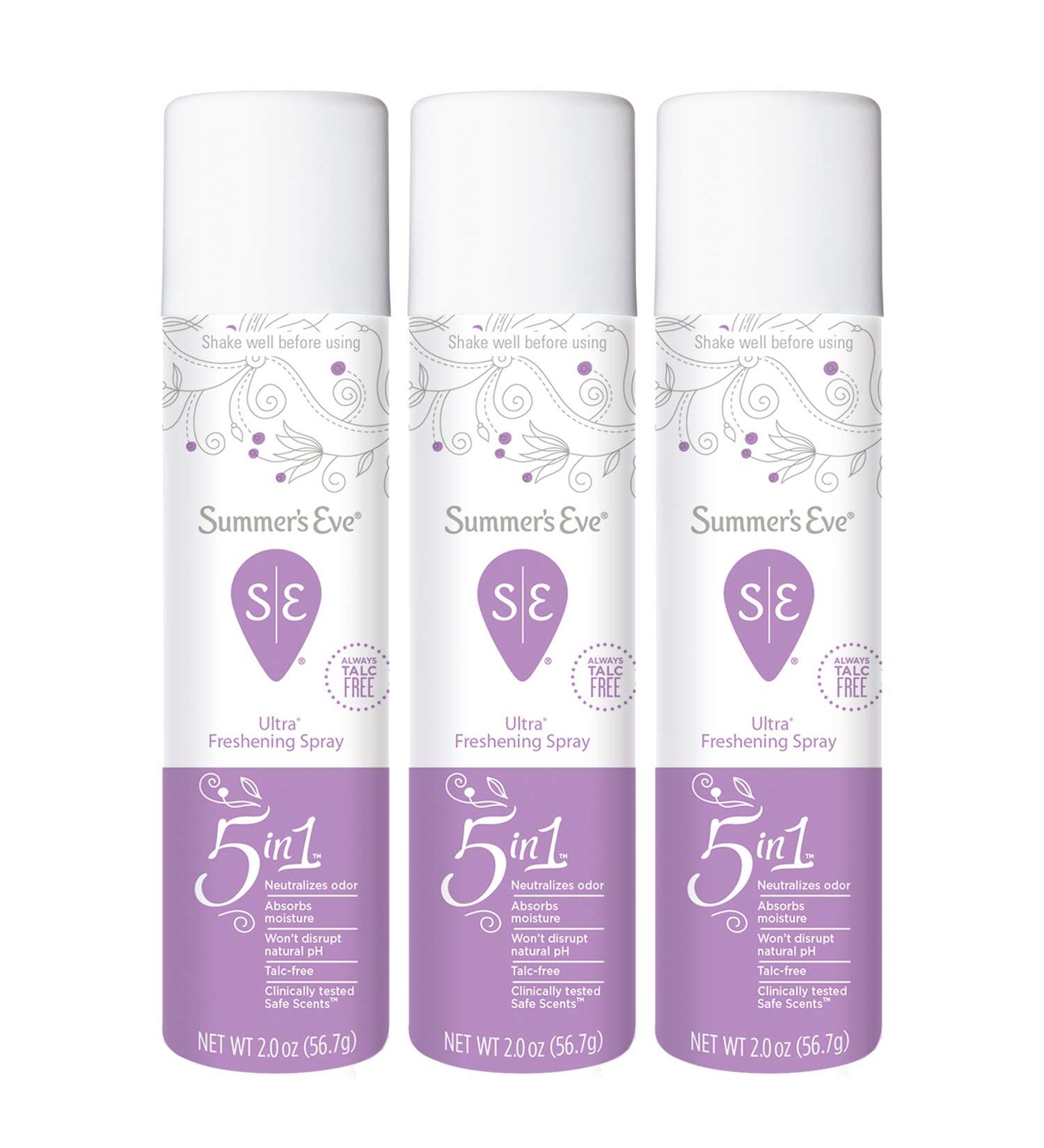 Summer's Eve Freshening Spray Ultra 2oz - Pack of 3 | Feminine Hygiene Product - Buy Online on GoSupps.com