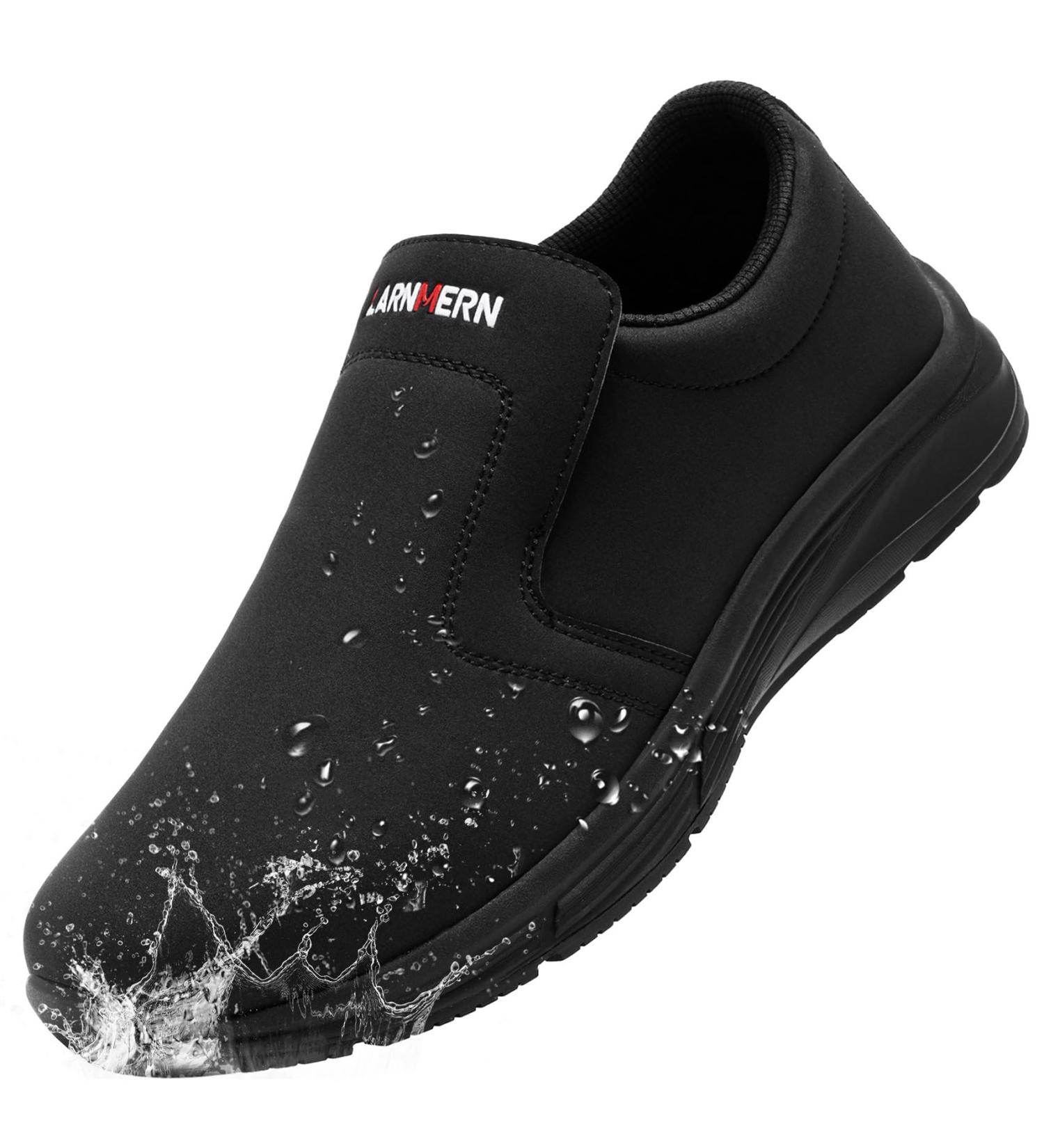LARNMERN Women's Non Slip Work Shoes - Comfortable, Lightweight, Slip Resistant for Nurses, Chefs, Kitchen and Restaurant Workers - Waterproof, Casual Fashion Footwear (Size 7, Black) - Buy Online on GoSupps.com