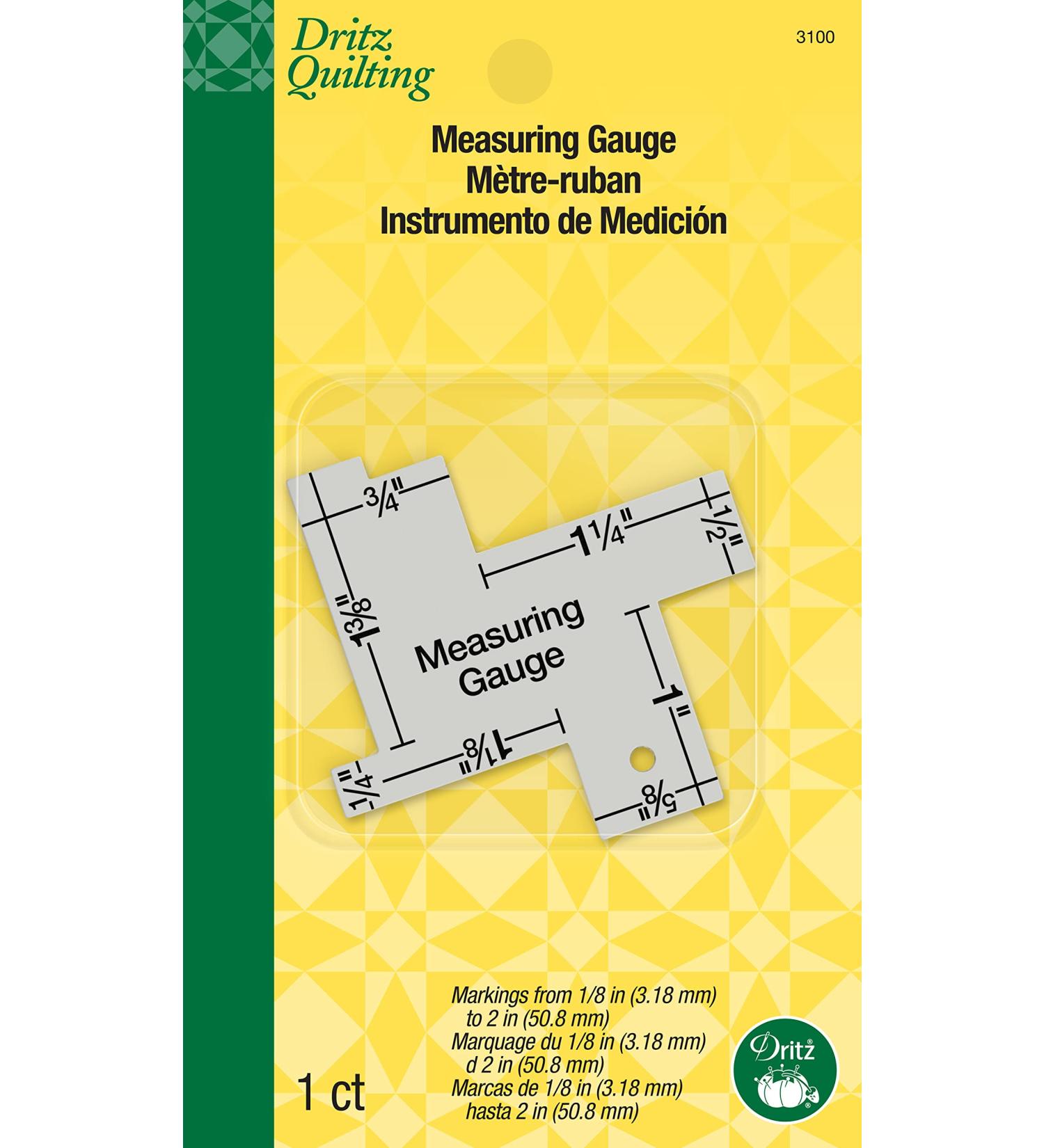 Dritz 3100 14 in 1 Measuring Gauge - Silver | Essential Sewing Tool - Buy Online on GoSupps.com