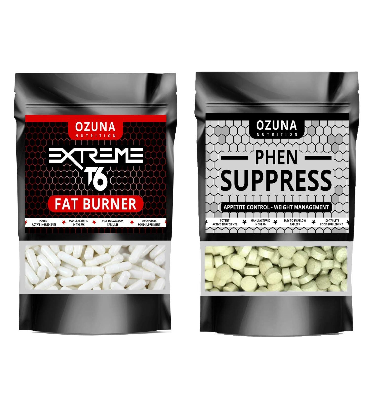 Extreme T6 Keto Fat Burner & PHEN Suppress Appetite Bundle - Weight Loss and Appetite Control Pills - UK Made - Buy Online on GoSupps.com