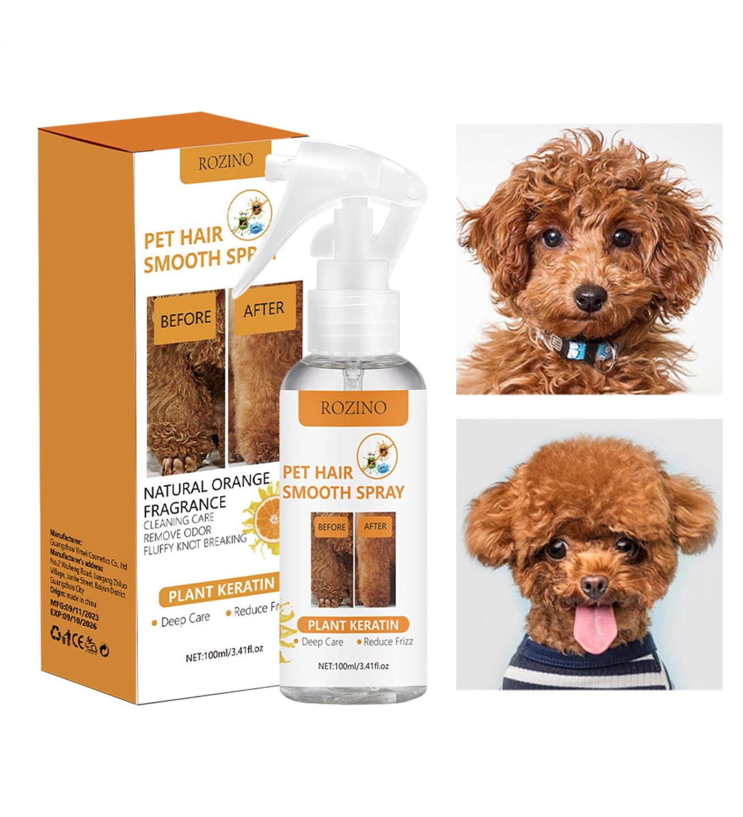  Naqqios Detangling Spray for Pets 100ml Leave-In Formula No Tangle Formula Gentle Care Gel for Dogs and Cats Softening Coat Treatment Daily Care Solution - Buy Online on GoSupps.com