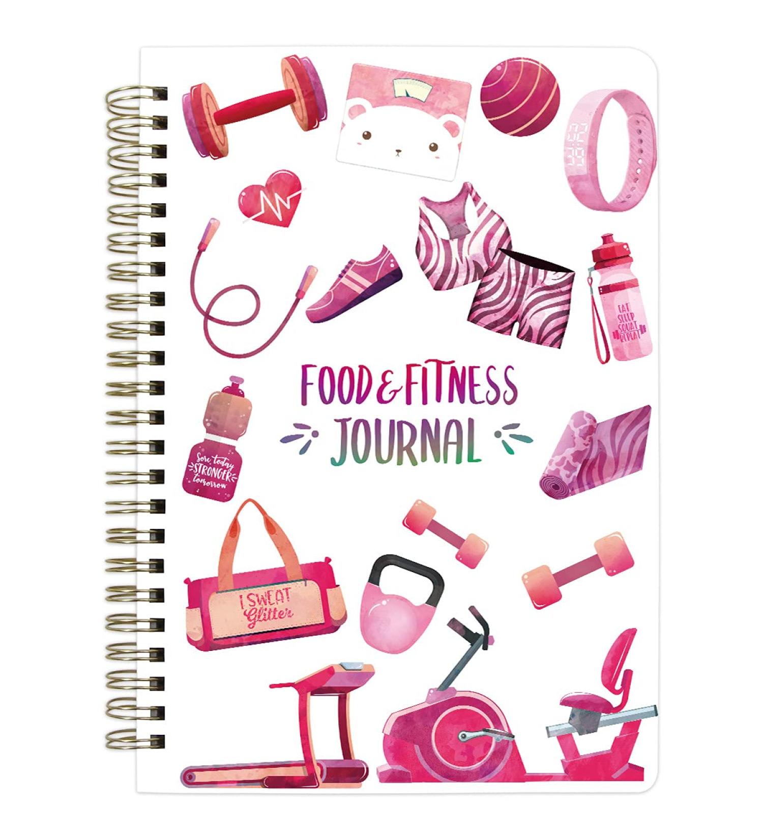 Fitness and Food Nutrition Journal for Weight Loss | Calorie Counter, Meal Planner, Exercise Tracker | 6.1 x 8.5 Diary Notebook - Buy Online on GoSupps.com