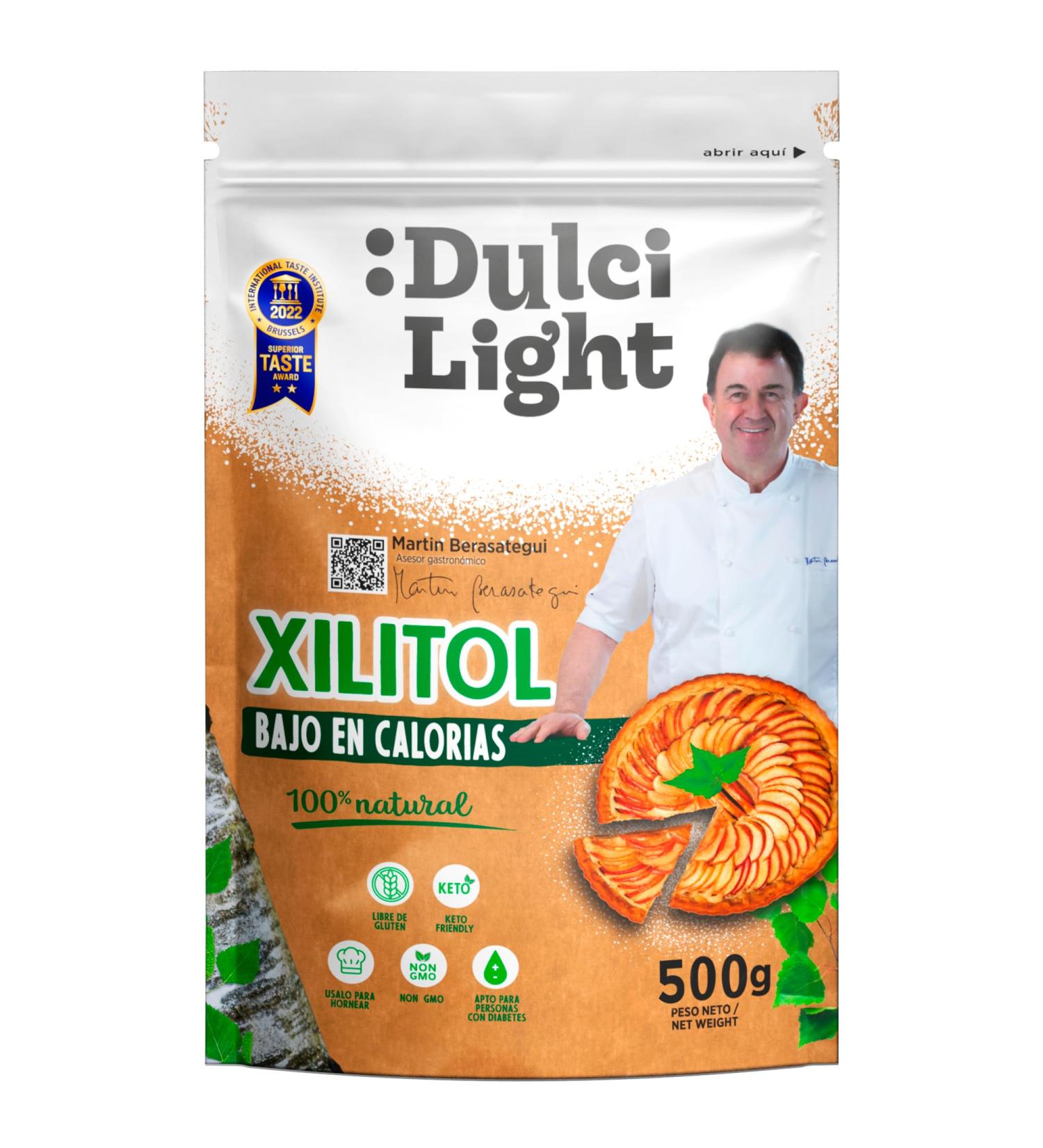 Dulci Light Xylitol Sweetener 500g - Low-Calorie Natural Sugar Replacement for Drinks & Food | Keto-Friendly Sweetener - Buy Online on GoSupps.com