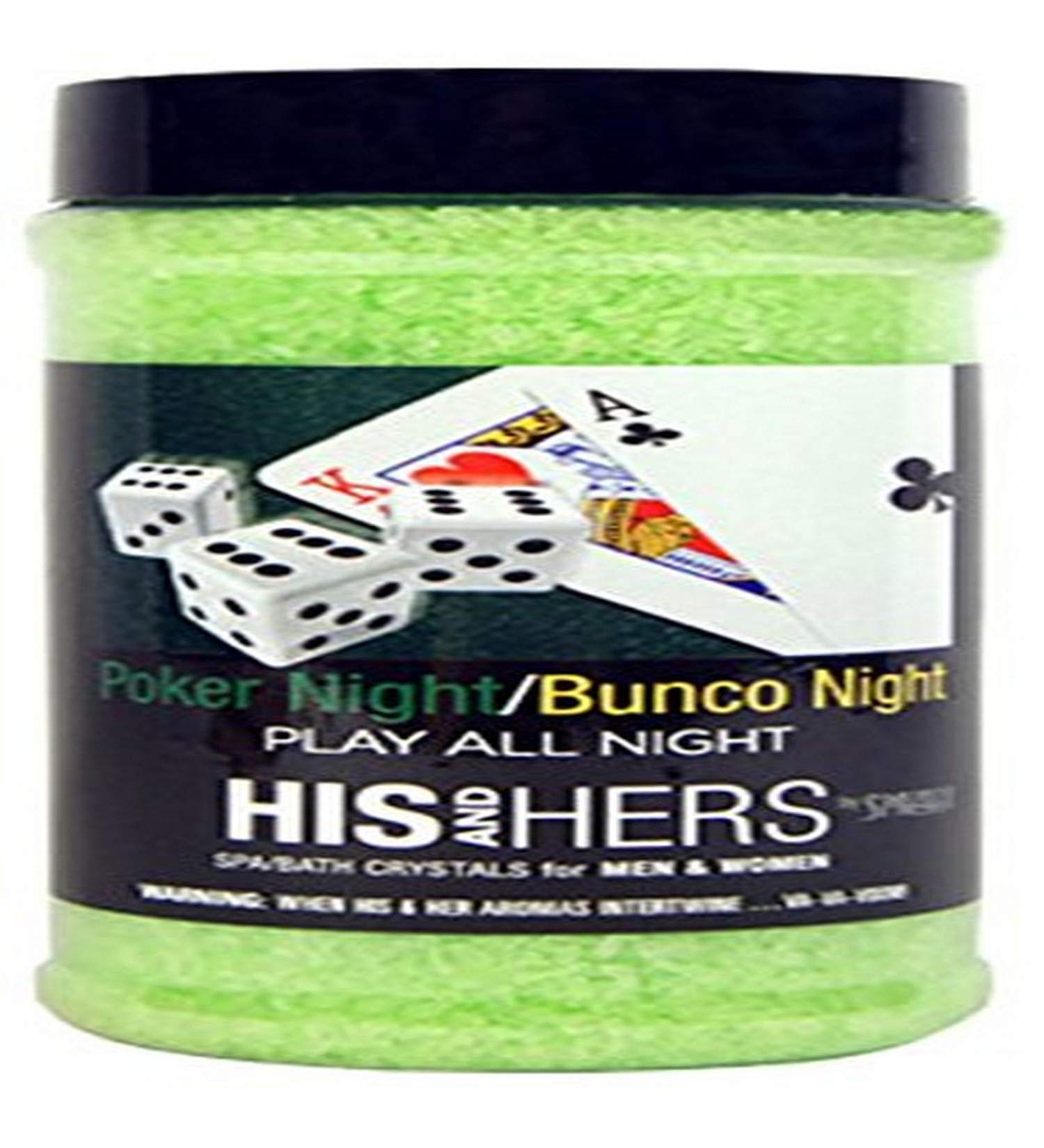 Spazazz SPZ-901 Poker/Bunco Night His and Hers Novelty Crystals Container 17 oz - Buy Online on GoSupps.com