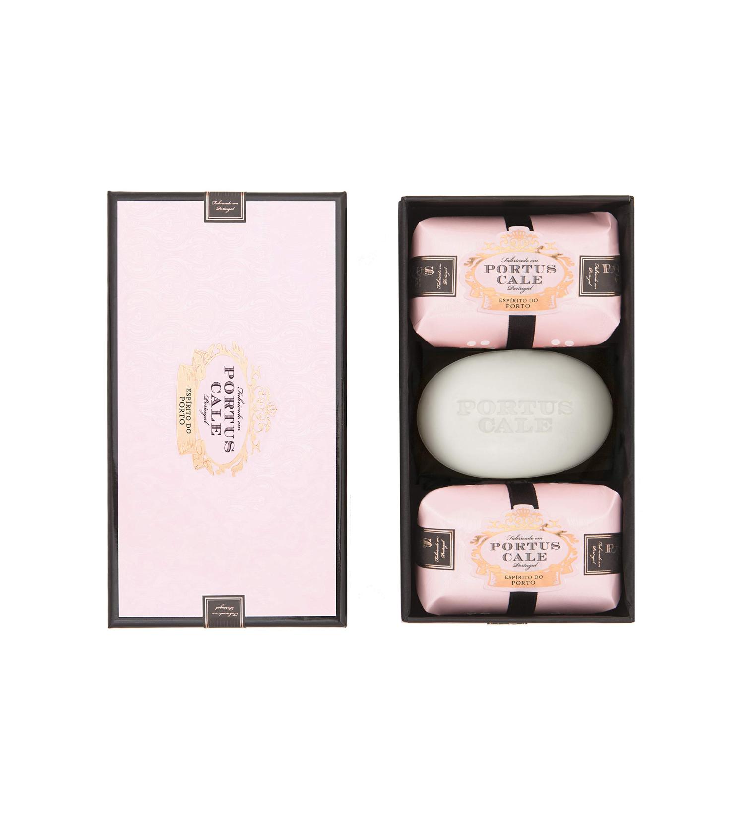 PORTUS CALE ROSE BLUSH SET SAPONI 3 X 150G