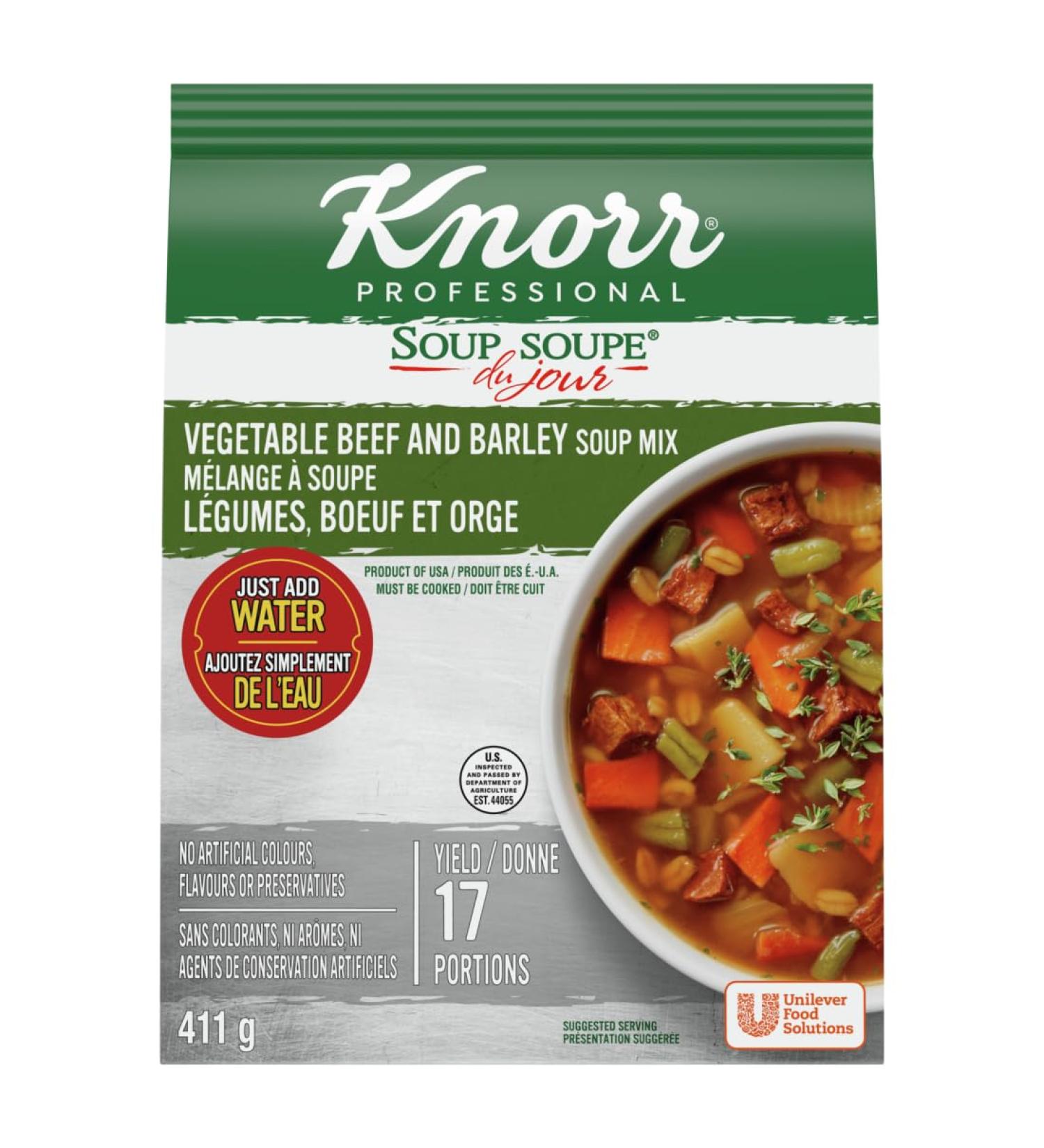 Knorr Professional Beef and Barley Soup Mix - Buy Online on GoSupps.com