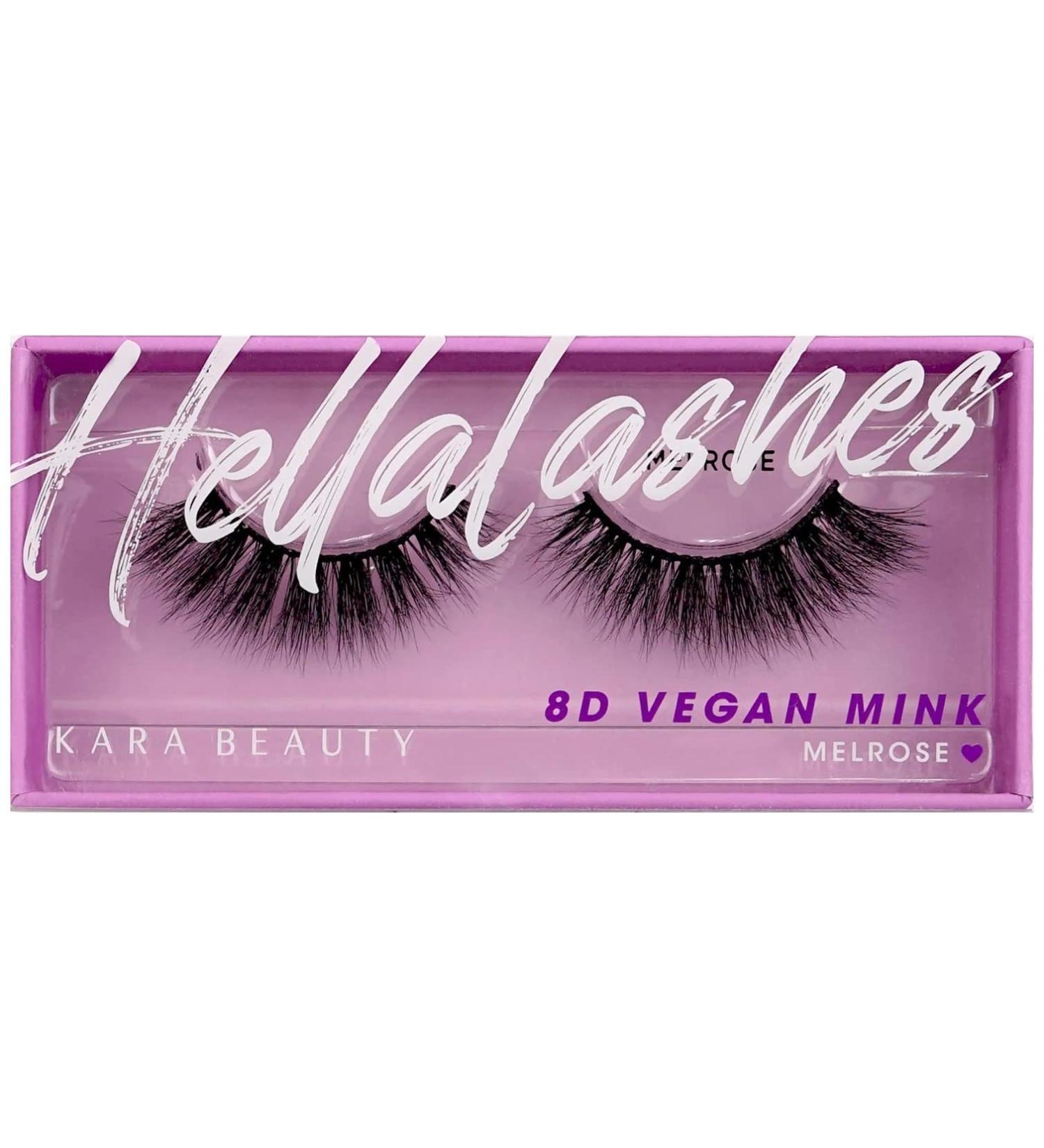 KARA BEAUTY Style L6 Hellalashes 8D Faux Mink Lashes in Melrose - Playful Wispy-Flared | Lightweight Synthetic Fiber | 1 Pair - Buy Online on GoSupps.com