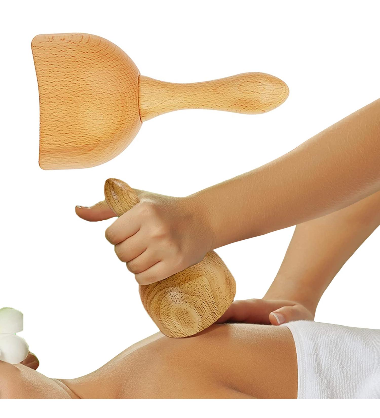 Buy Billy Wooden Massage Mugs for Neck & Back - Gua Sha Tool for Anti-Cellulite & Lymphatic Drainage - Buy Online on GoSupps.com