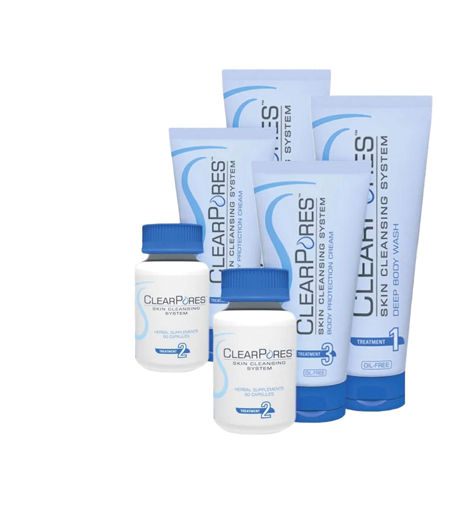 Clearpores Body System - Acne Treatment - 2 Month Supply
