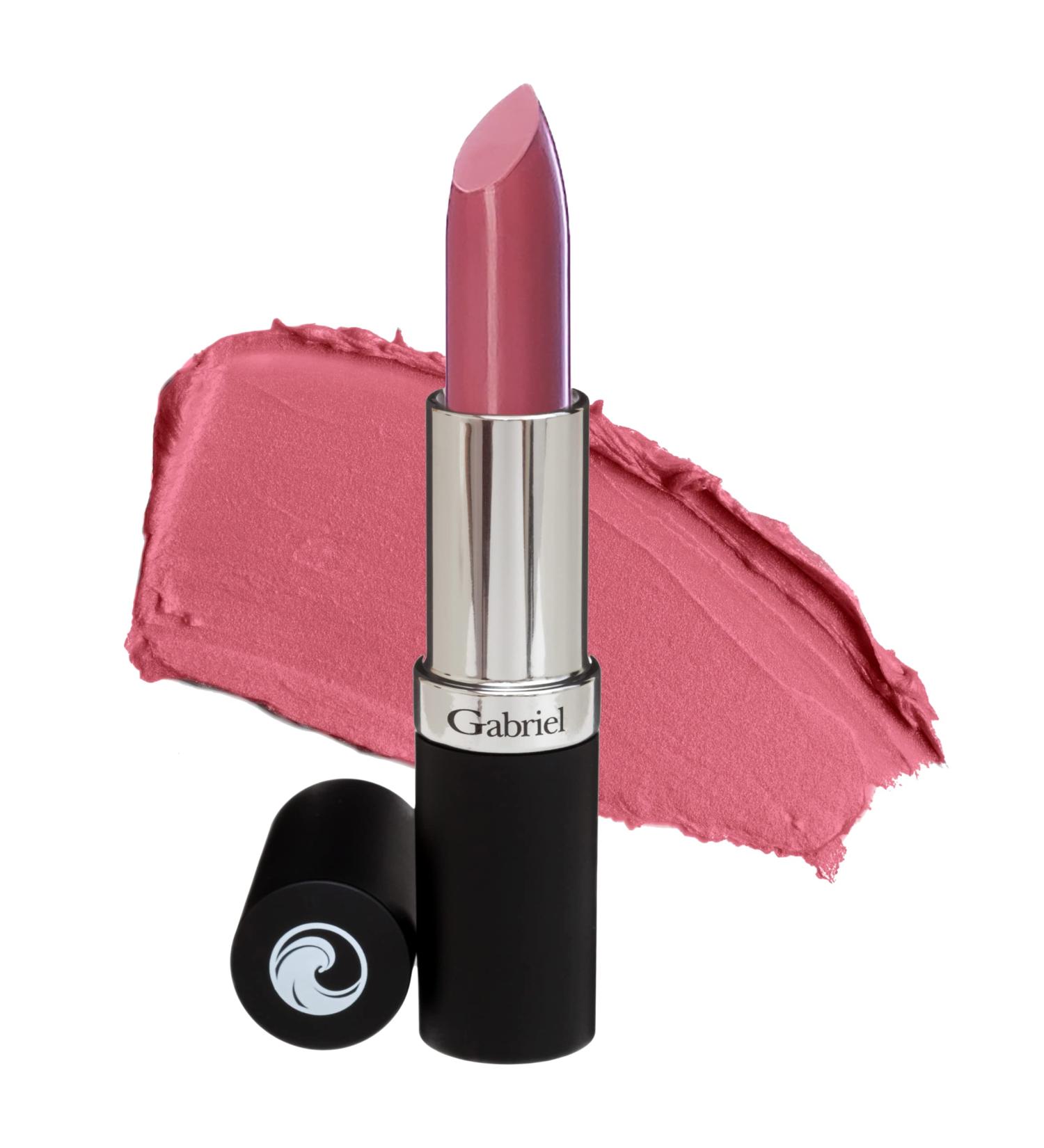Gabriel Cosmetics Lipstick - Soft Berry Rosy Nude/Cool Creme - Natural, Paraben-Free, Vegan - 0.13 Oz - Buy Online on GoSupps.com