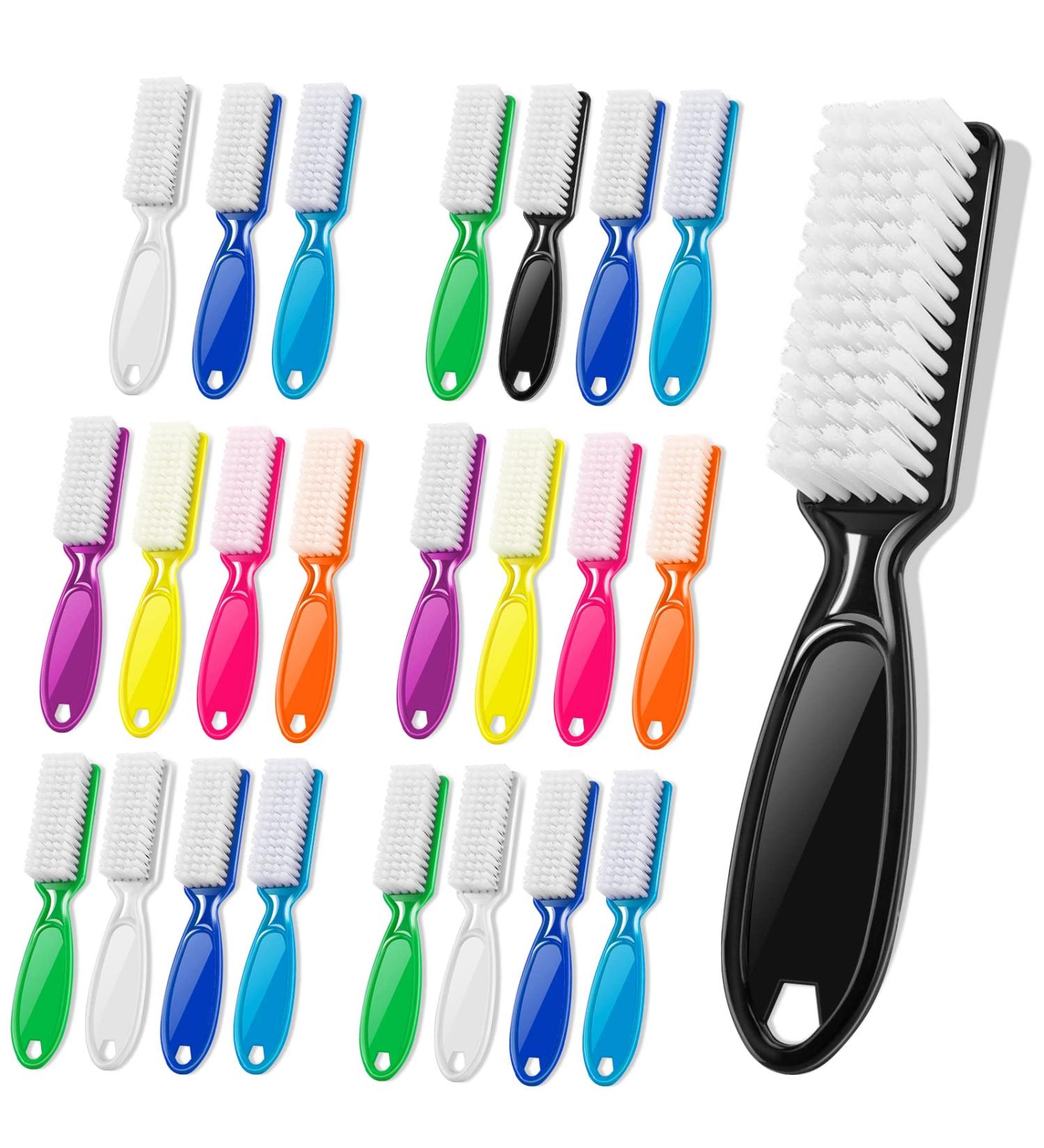 24 Pcs Handle Grip Nail Brush - NICEMOVIC Hand Fingernail Cleaner Brush Manicure Tools Kit for Toe and Nail Cleaning - Buy Online on GoSupps.com