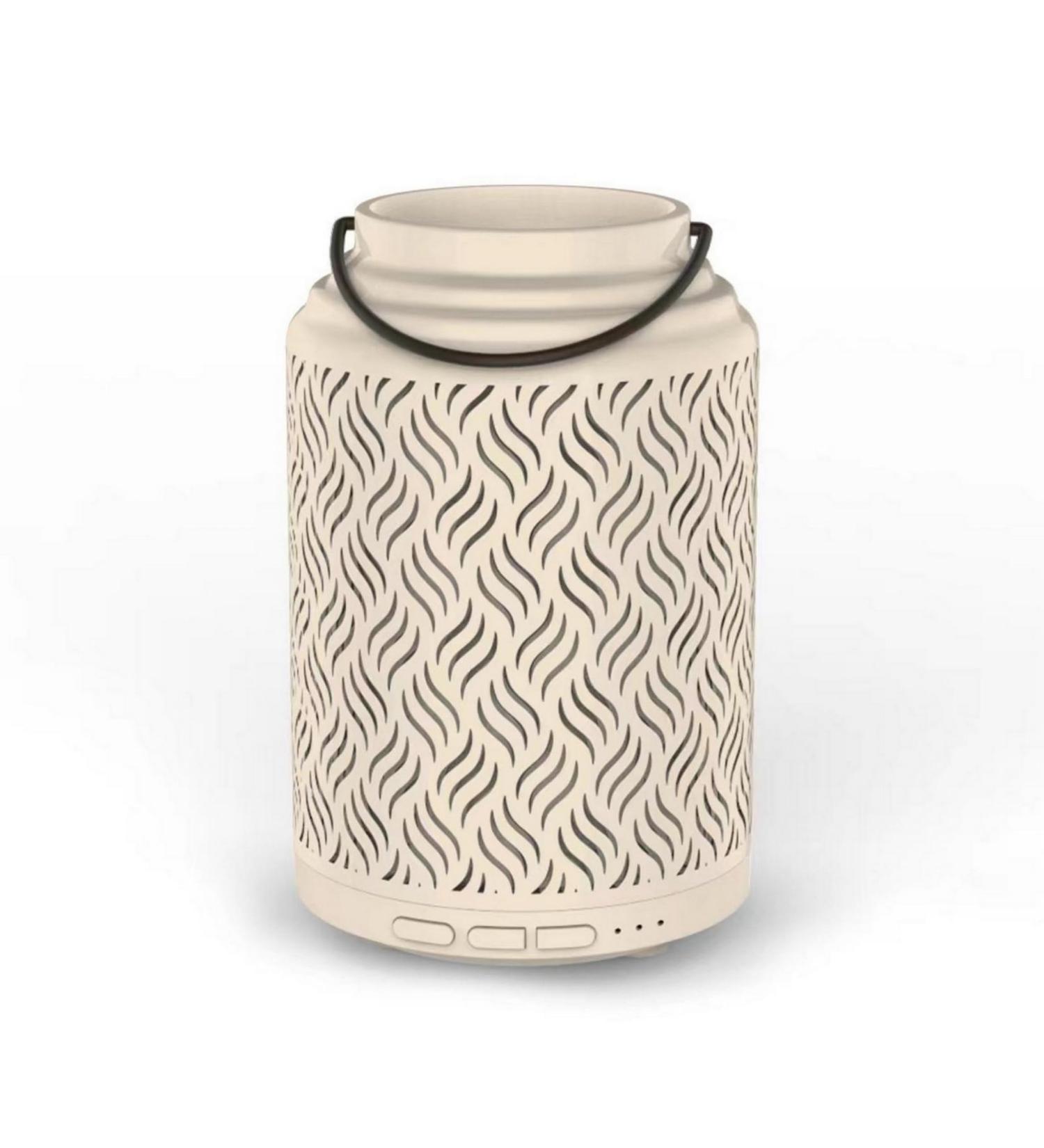 Zenar me WLAN Venice Essential Oil Diffuser - Smart Diffuser Compatible with Alexa & Google Home - Natural Ceramic Design - Buy Online on GoSupps.com