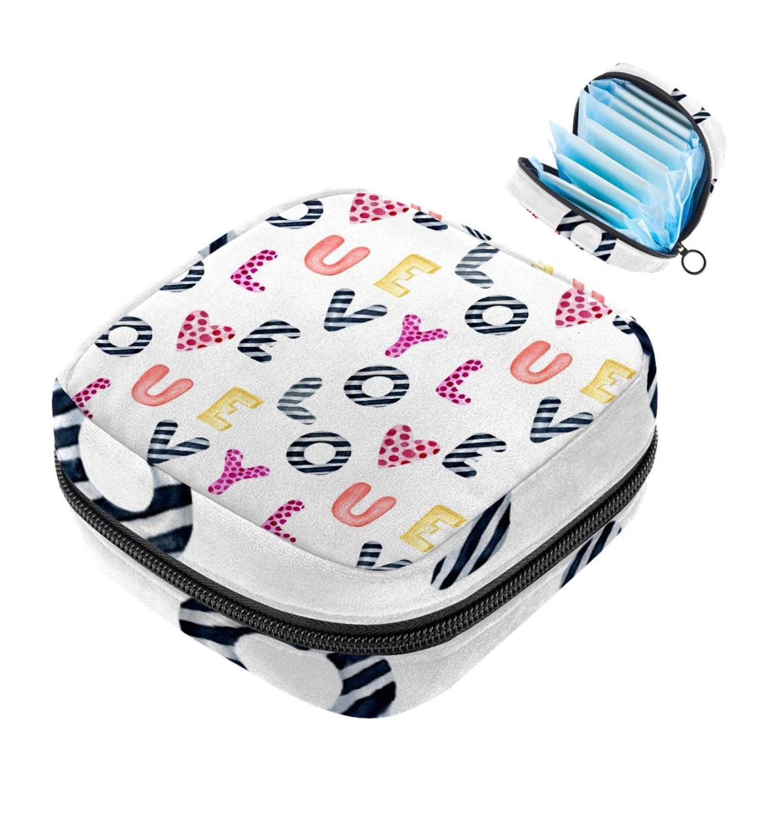 MUOOUM LOVE YOU COLOR: Portable Menstrual Cup & Storage Bag for Teen Girls & Women - Zippered Compact & Stylish (4.7x6.6x6.6) - Buy Online on GoSupps.com