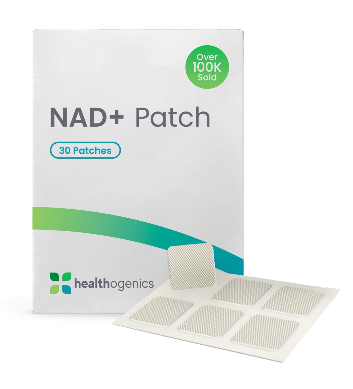 Healthogenics NAD+ Patches for Women and Men 30 Transdermal Supplement Patches for Energy Focus & Wellness Support Anti Aging Daily Routine with Plant Based Time Release Formula - Buy Online on GoSupps.com