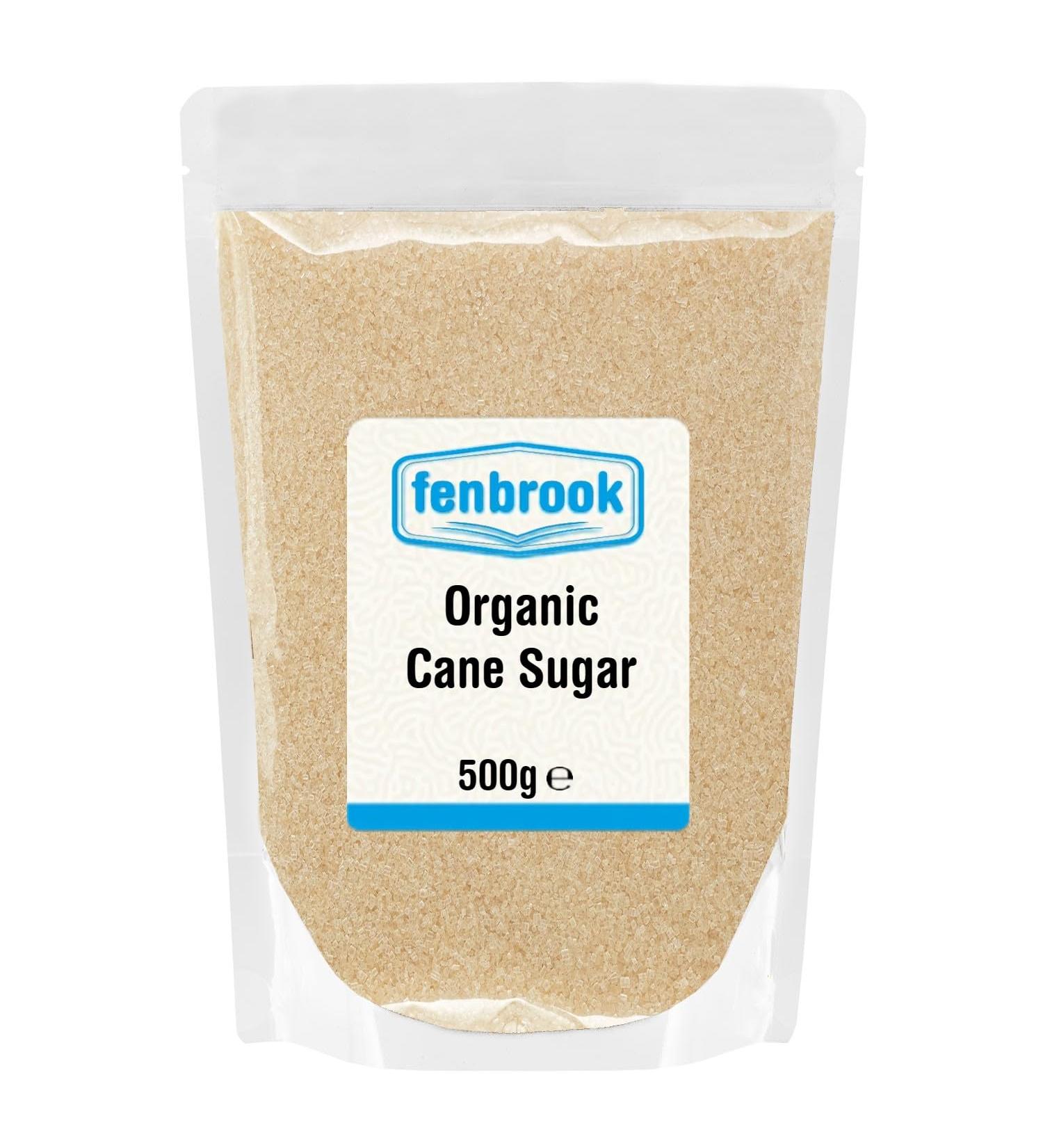 Certified Organic 500g Fenbrook Organic Cane Sugar - Pure and Natural - Buy Online on GoSupps.com