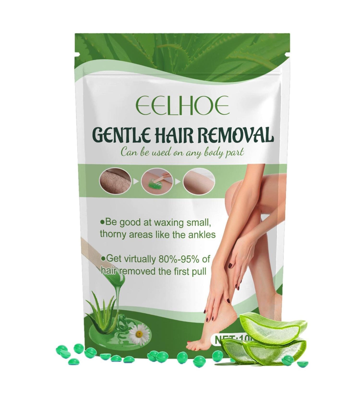 Pain-Free Pearl Wax for Hair Removal | Aloe Vera Hard Wax Pearls for Sensitive Skin Perfect for Bikini Legs Arms & More - Buy Online on GoSupps.com