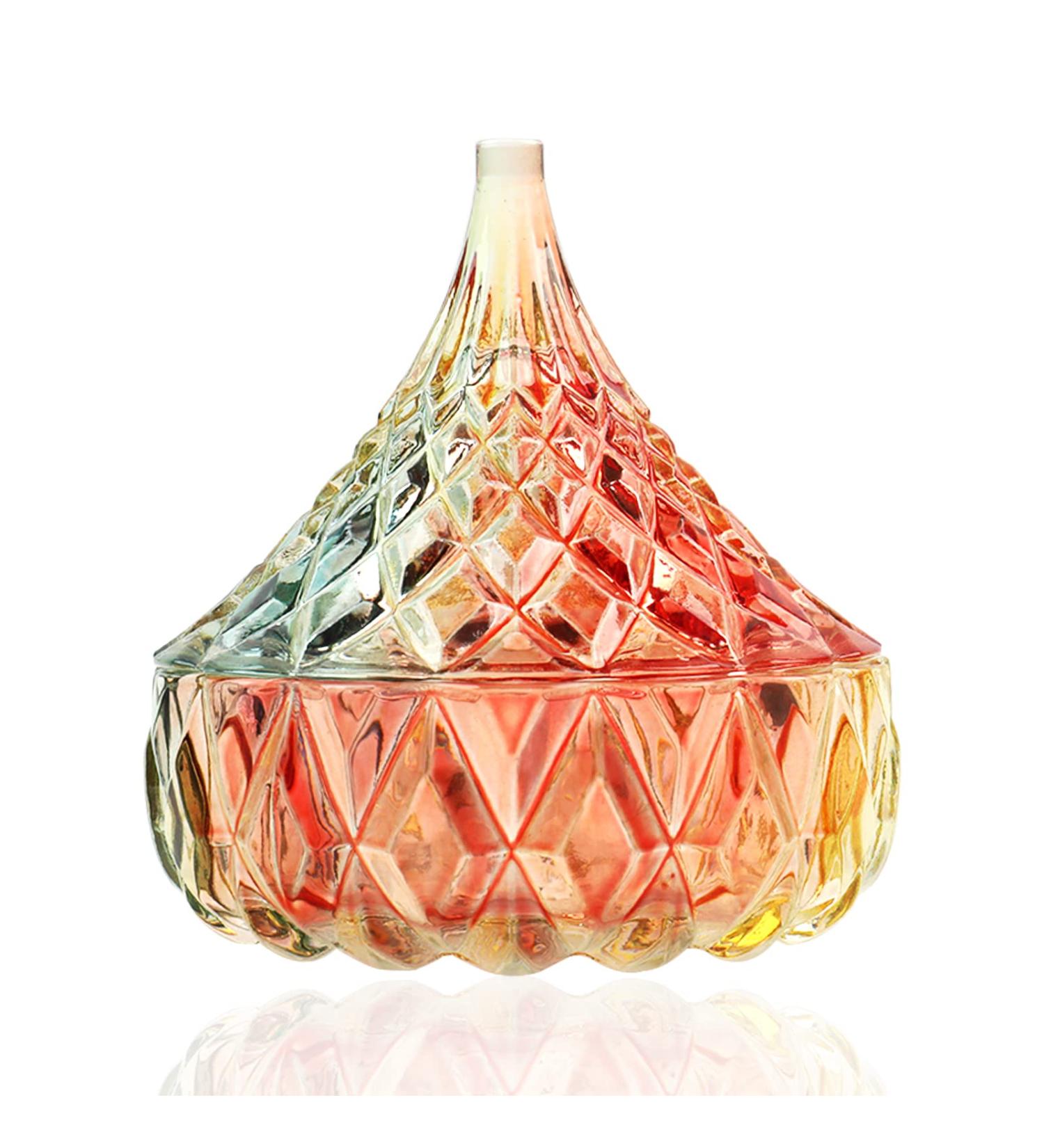 ANGNYA Luxury Large Nail Dappen Dish with Lid - Colorful Crystal Glass Cup for Acrylic Nails - Monomer Acrylic Nail Decor Liquid Powder Holder Dish - Buy Online on GoSupps.com