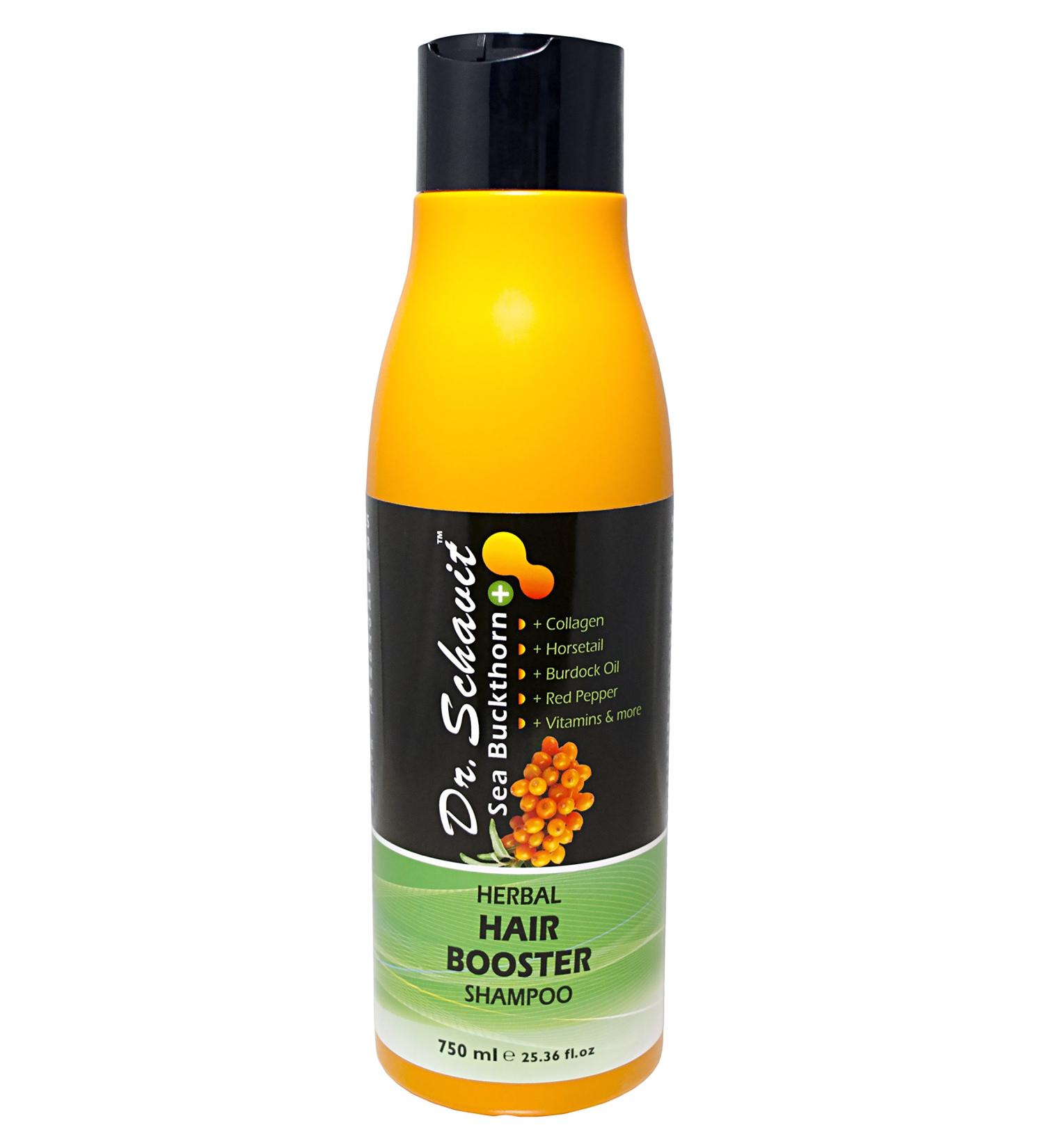 Herbal Hair Booster Shampoo for Hair Loss Prevention & Growth - Sea Buckthorn Collagen Horsetail & More (750ml - Buy Online on GoSupps.com